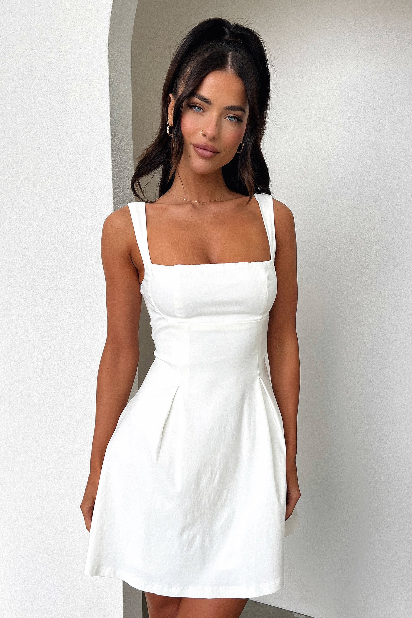 Bransley Dress - White - XNAUWBI