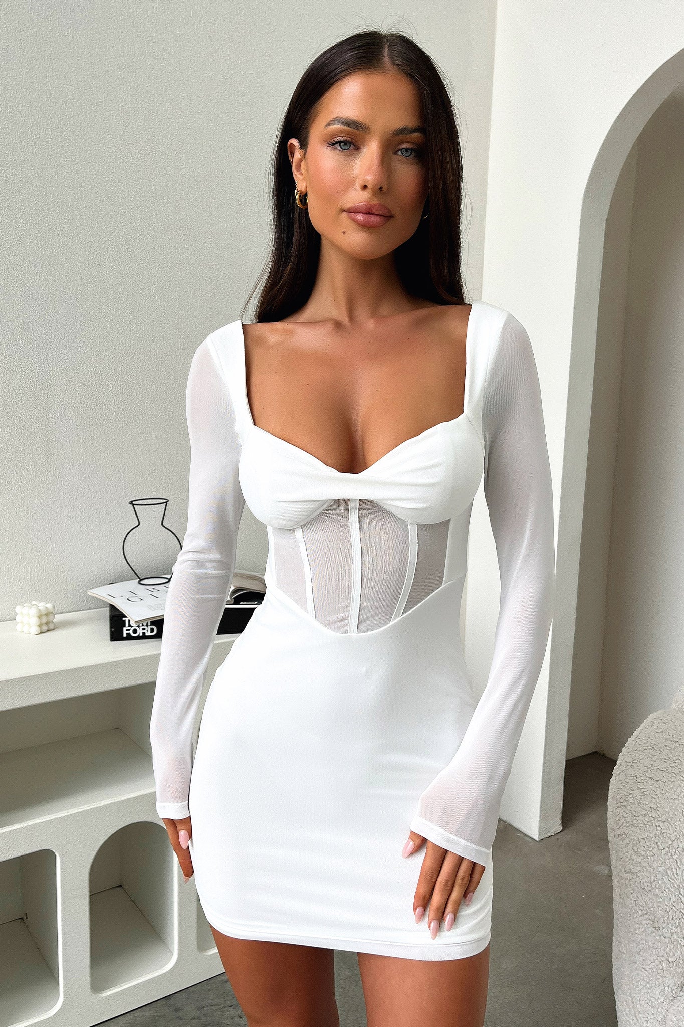 Priscilla Dress - White - XNAUWBI