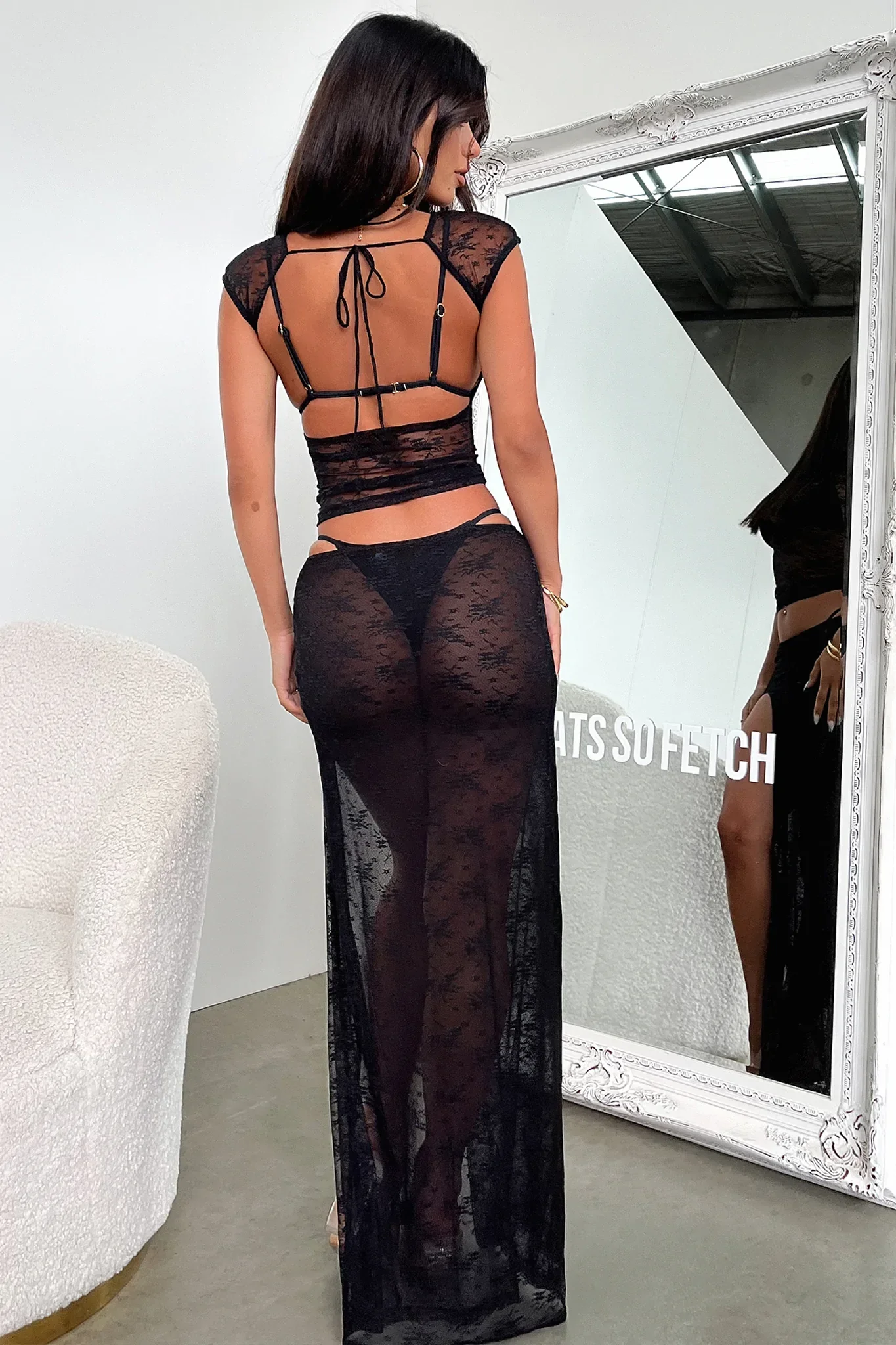 Lioness Uno Maxi Skirt - Licorice - XNAUWBI