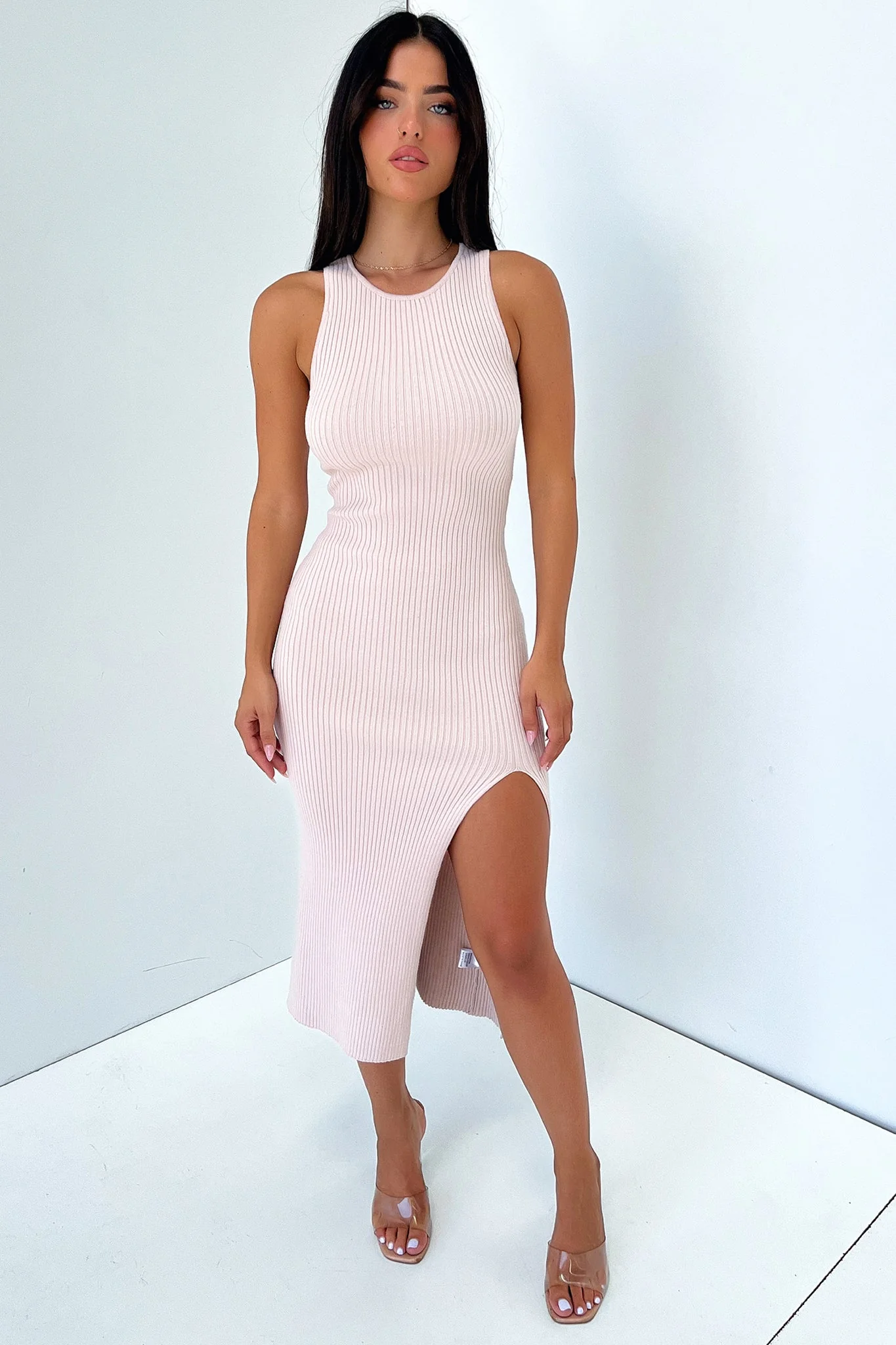 Geniva Midi Dress - Beige - XNAUWBI