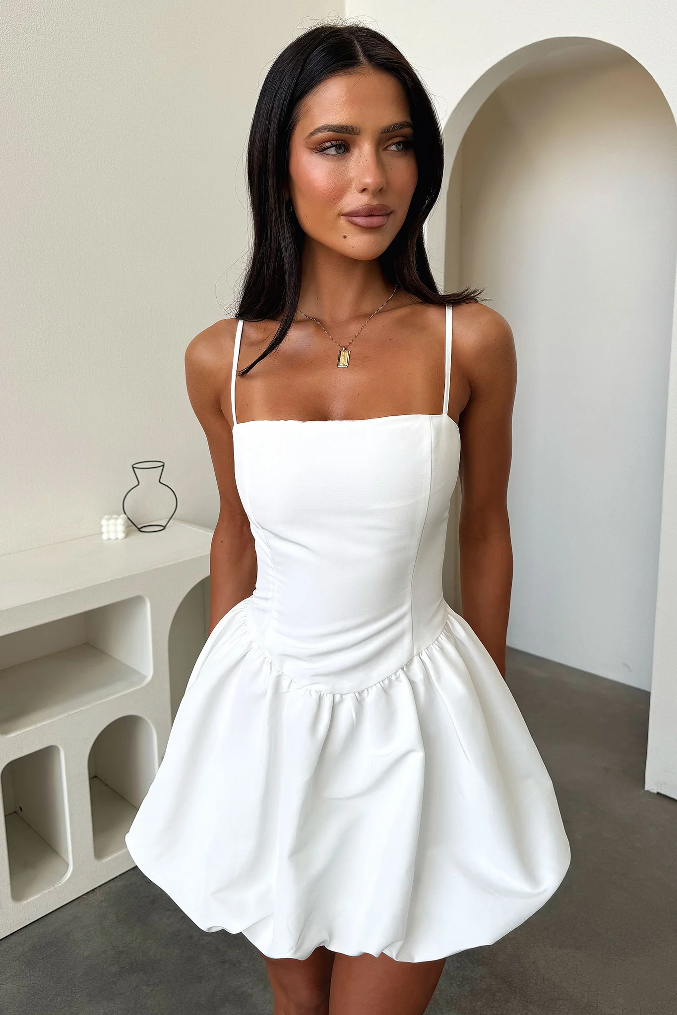 Albin Dress - White - XNAUWBI
