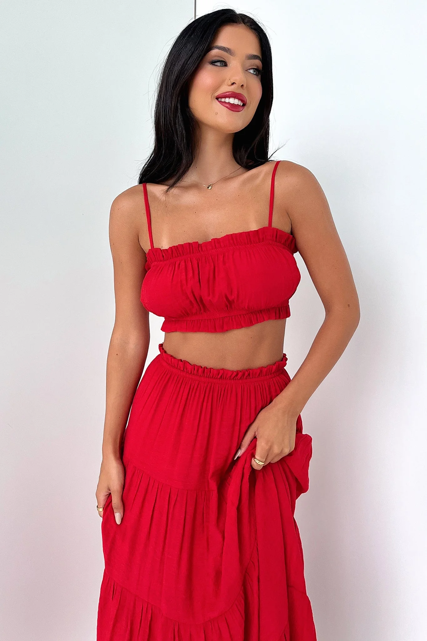 Selina Crop - Red - XNAUWBI