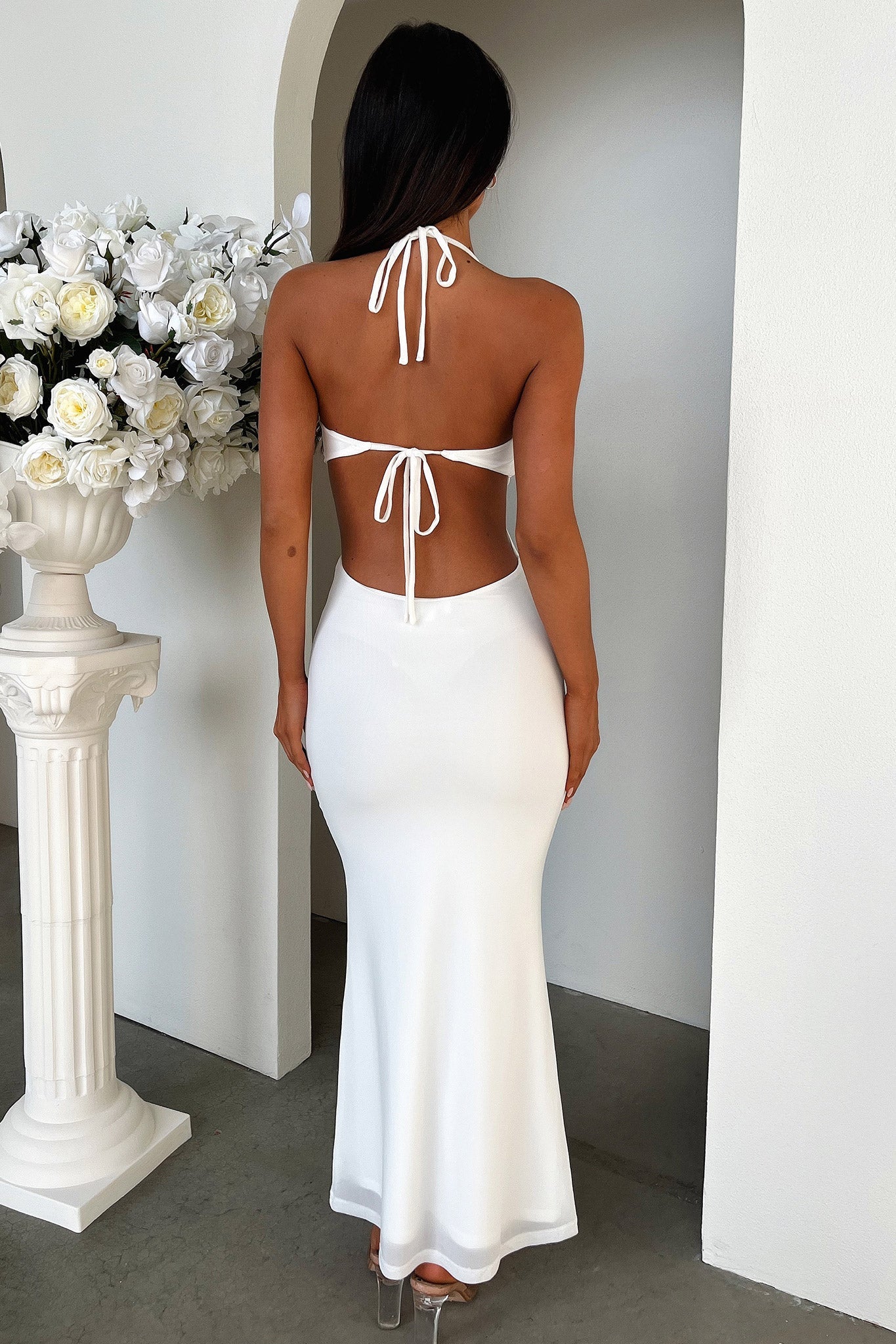 Zaric Maxi Dress - White - XNAUWBI