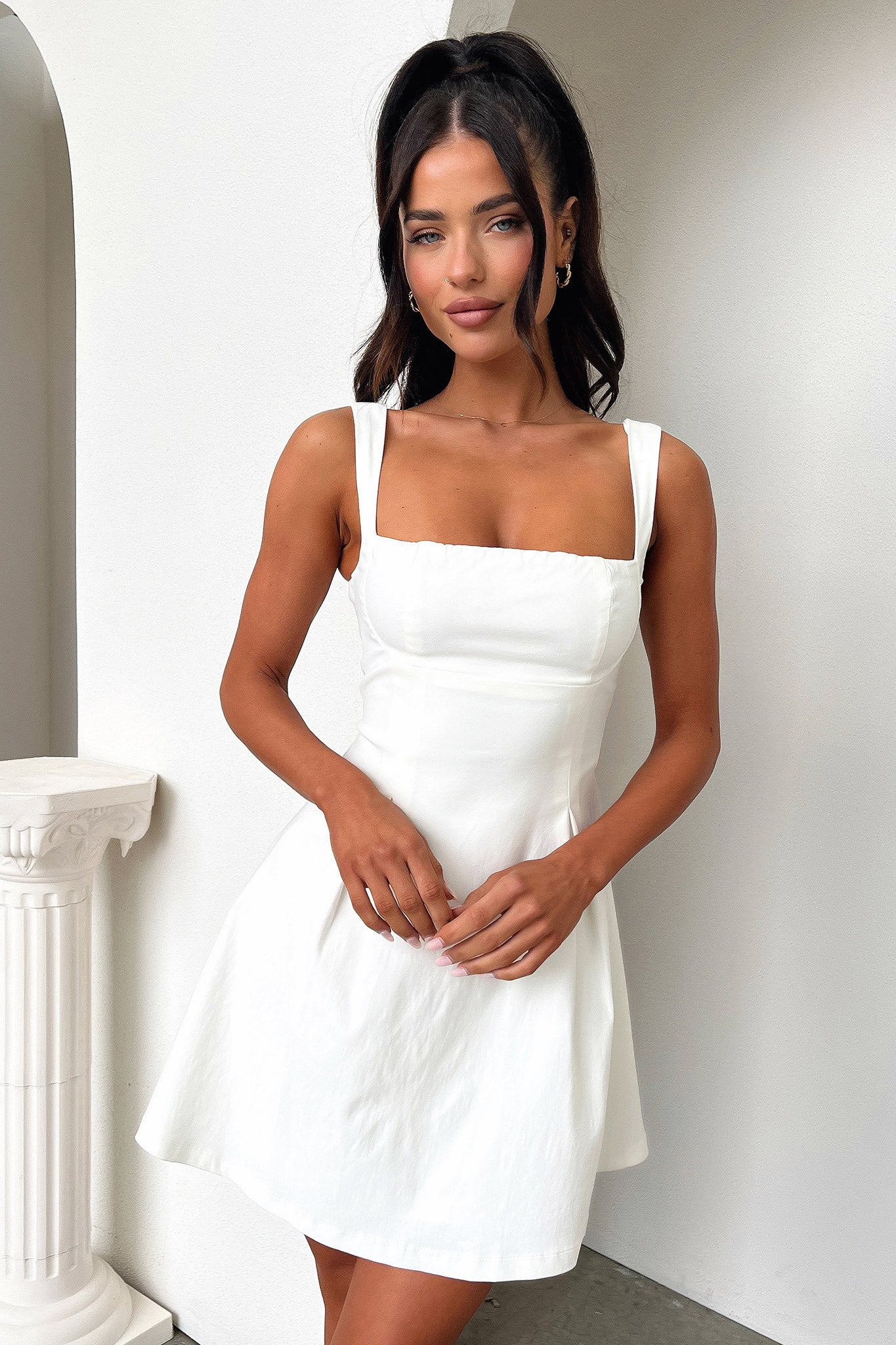 Bransley Dress - White - XNAUWBI