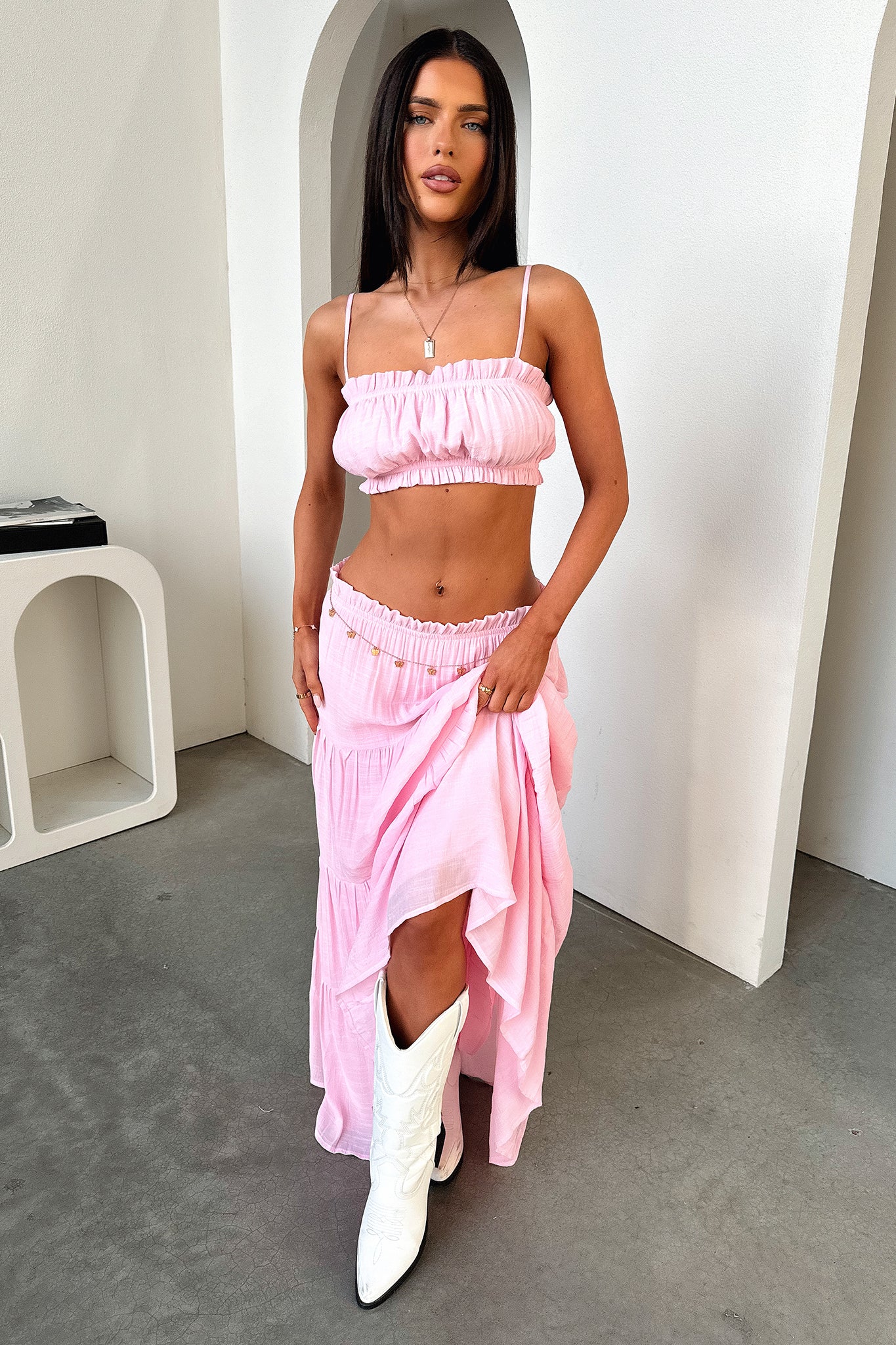 Selina Crop - Baby Pink - XNAUWBI