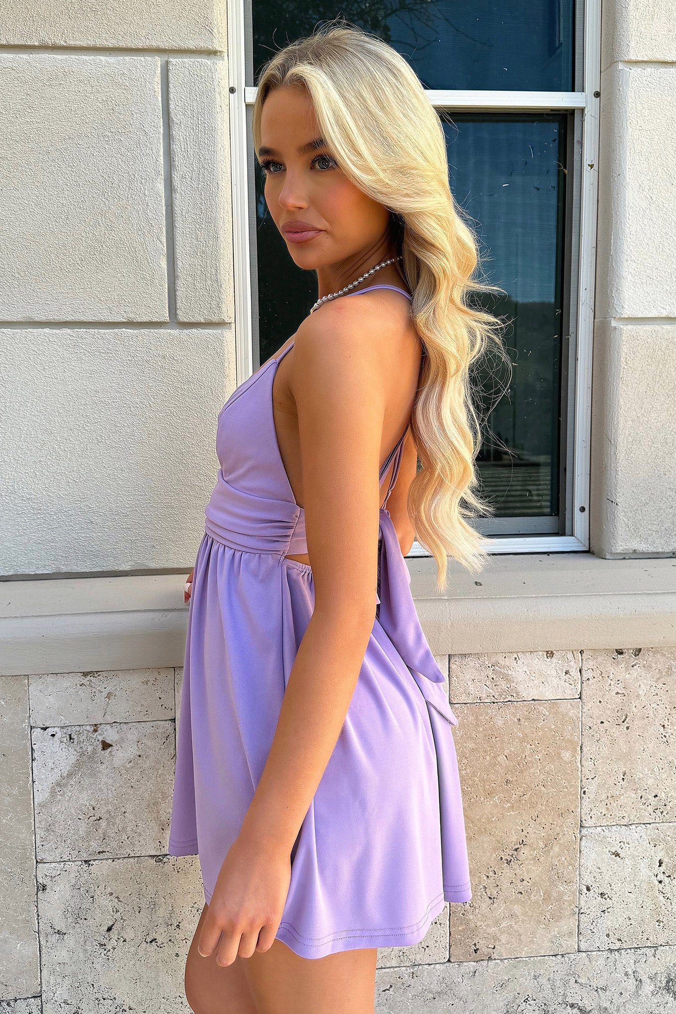 Hyland Mini Dress - Purple - XNAUWBI