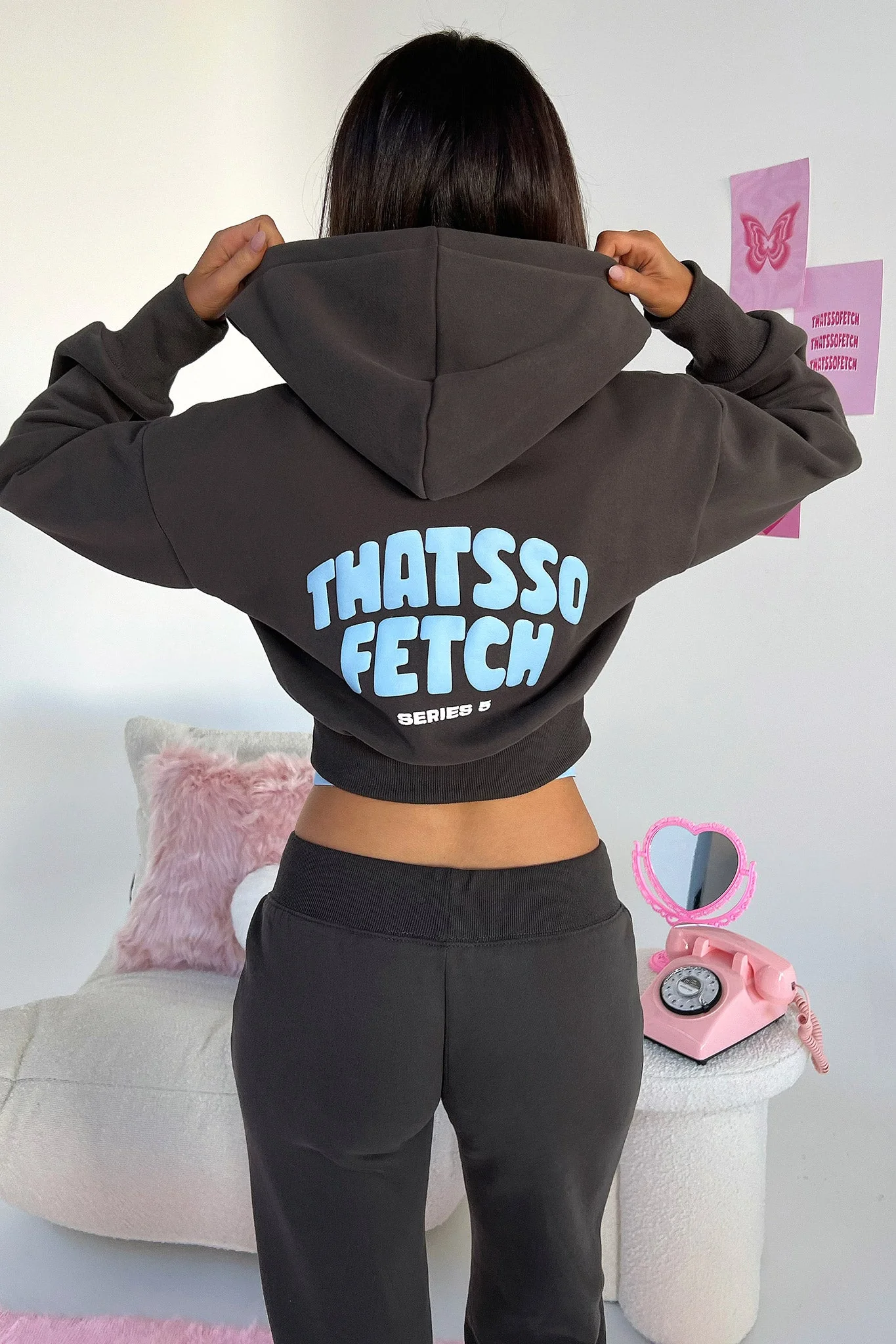 Series 5 Cropped Jacket - Charcoal/Blue - XNAUWBI