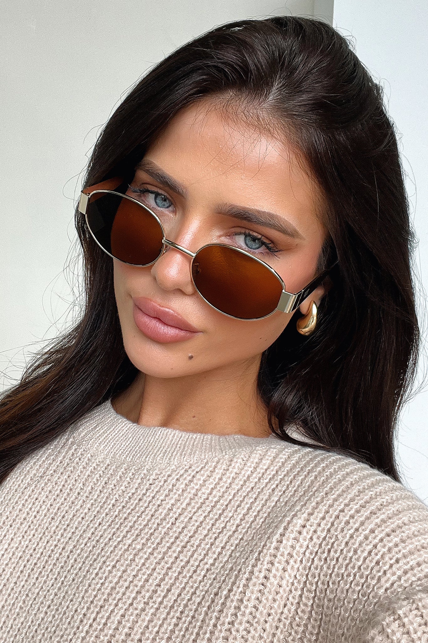 Adonis Sunglasses - Gold/Brown - XNAUWBI