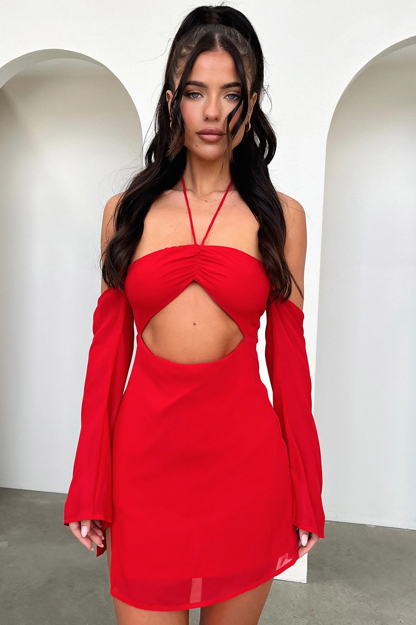 Alyria Dress - Red - XNAUWBI