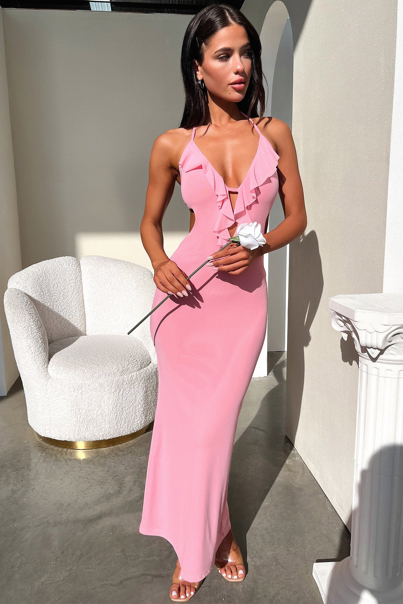 Zaric Maxi Dress - Pink - XNAUWBI