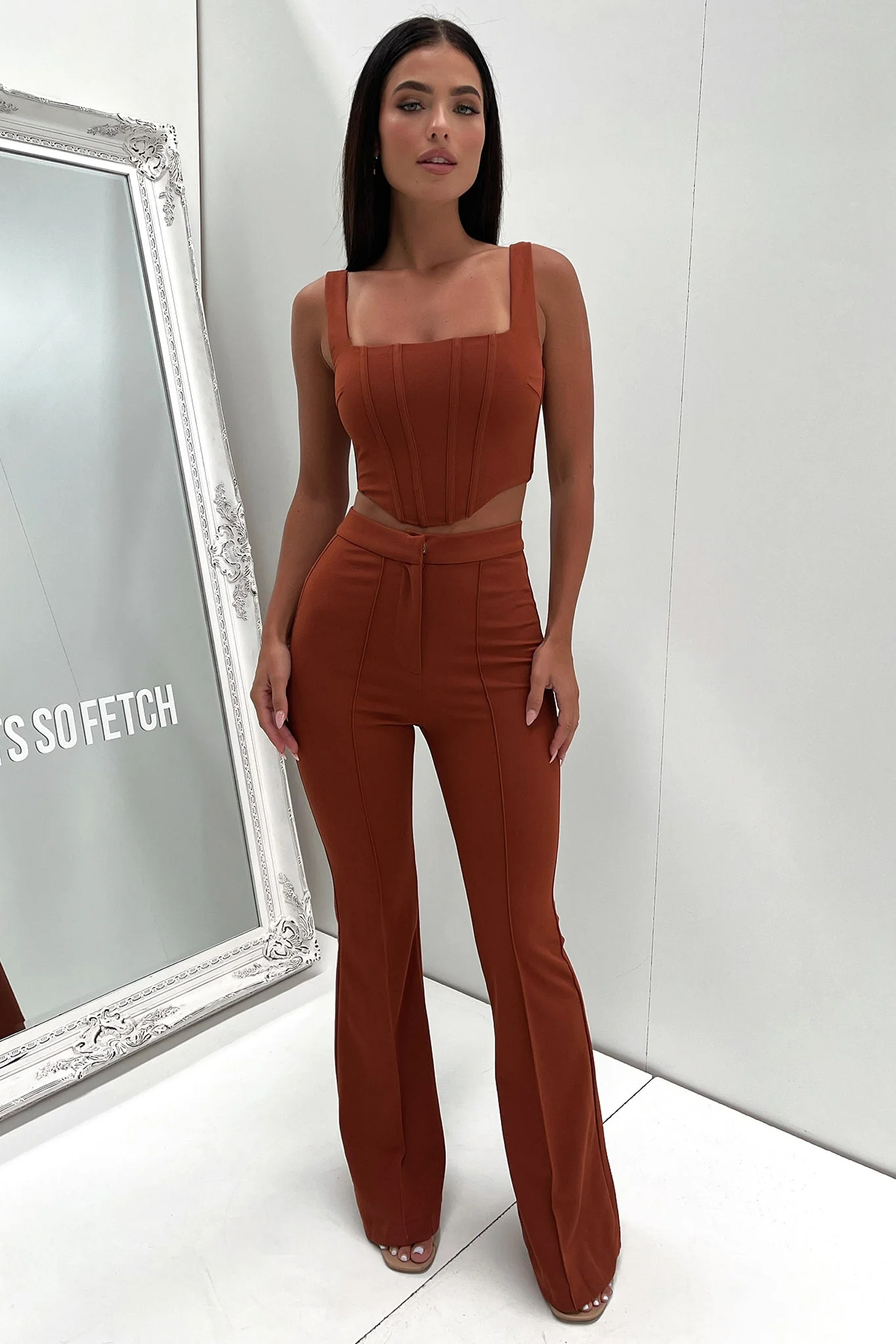 Token Flare Pants - Brown - XNAUWBI