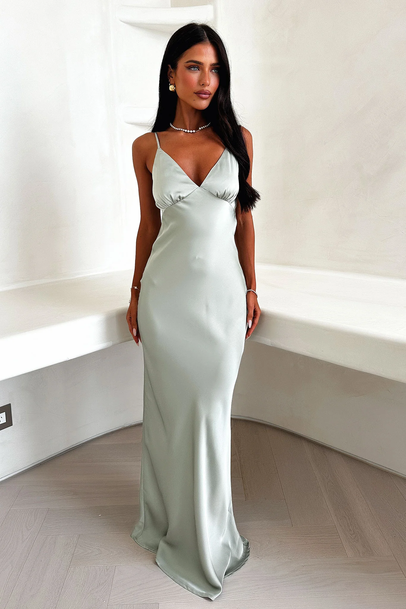 Sabilla Maxi Dress - Sage - XNAUWBI