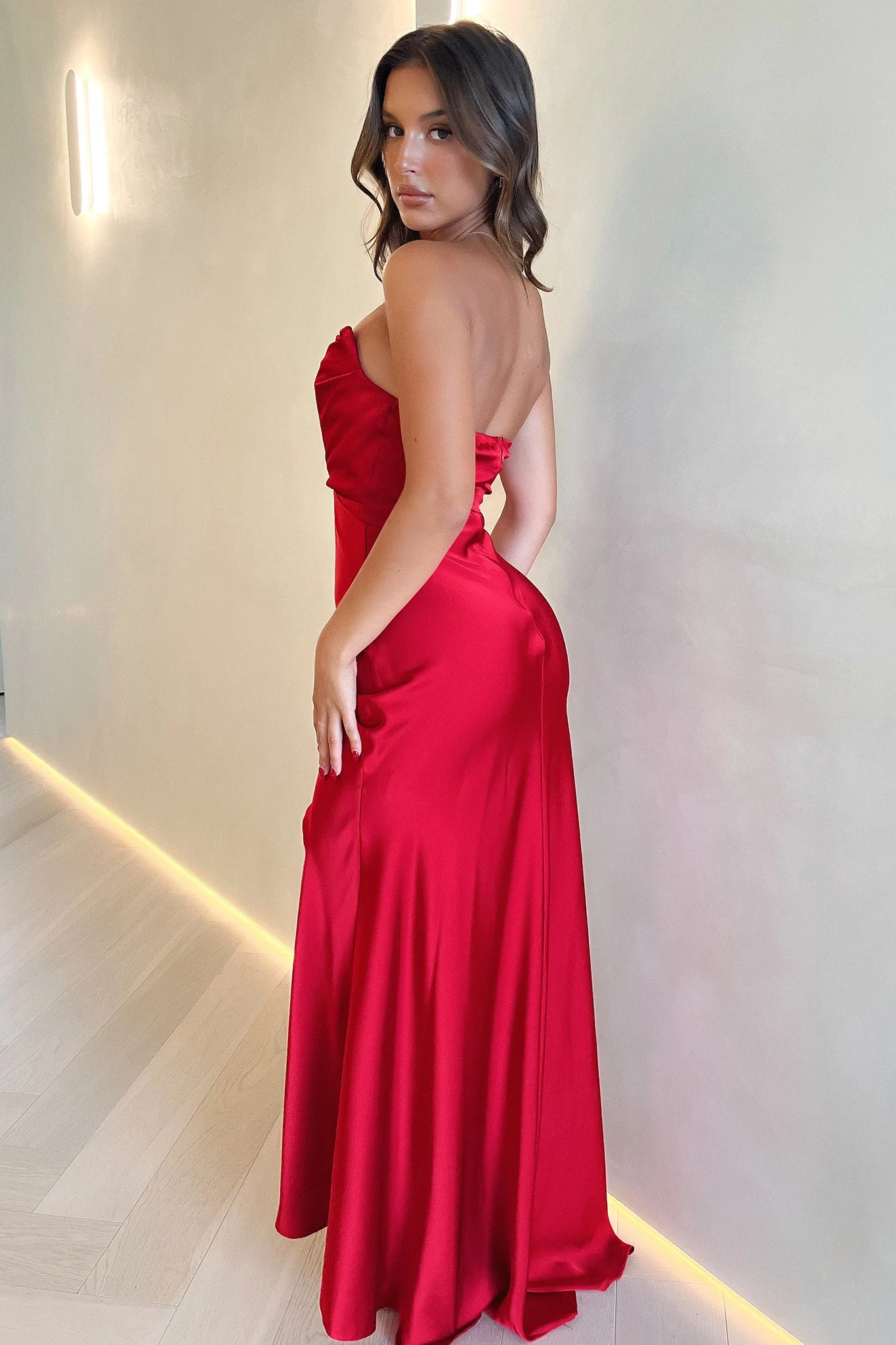 Oscar Maxi Dress - Red - XNAUWBI