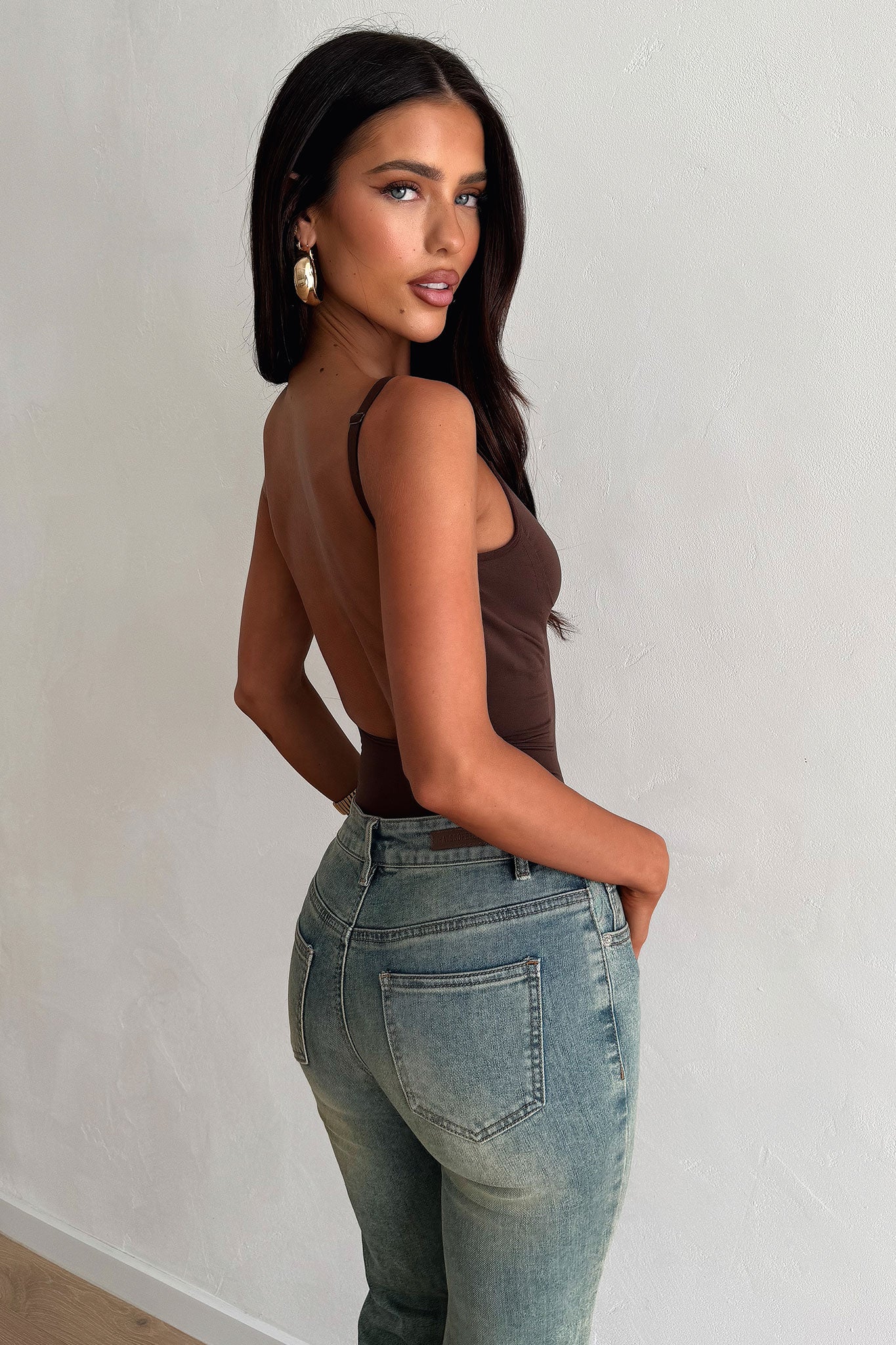 Joella Shapewear Bodysuit - Brown - XNAUWBI