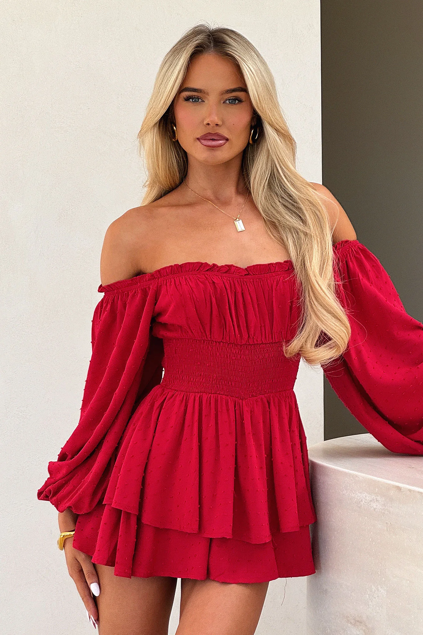 Ahoy Playsuit - Red - XNAUWBI
