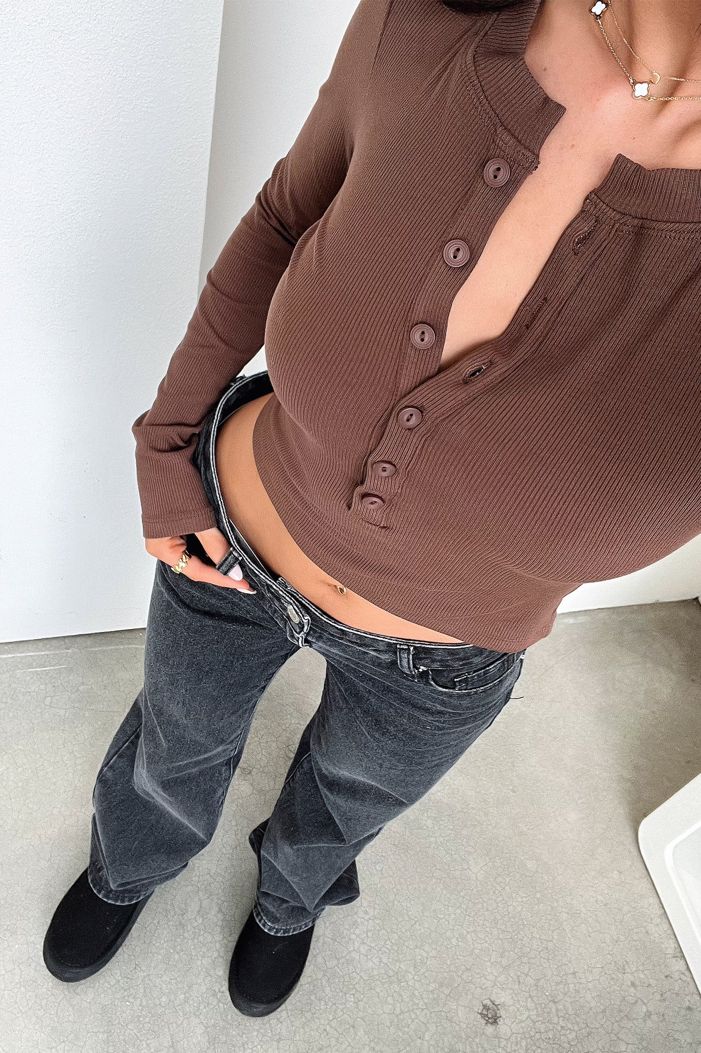 Liliana Top - Brown - XNAUWBI