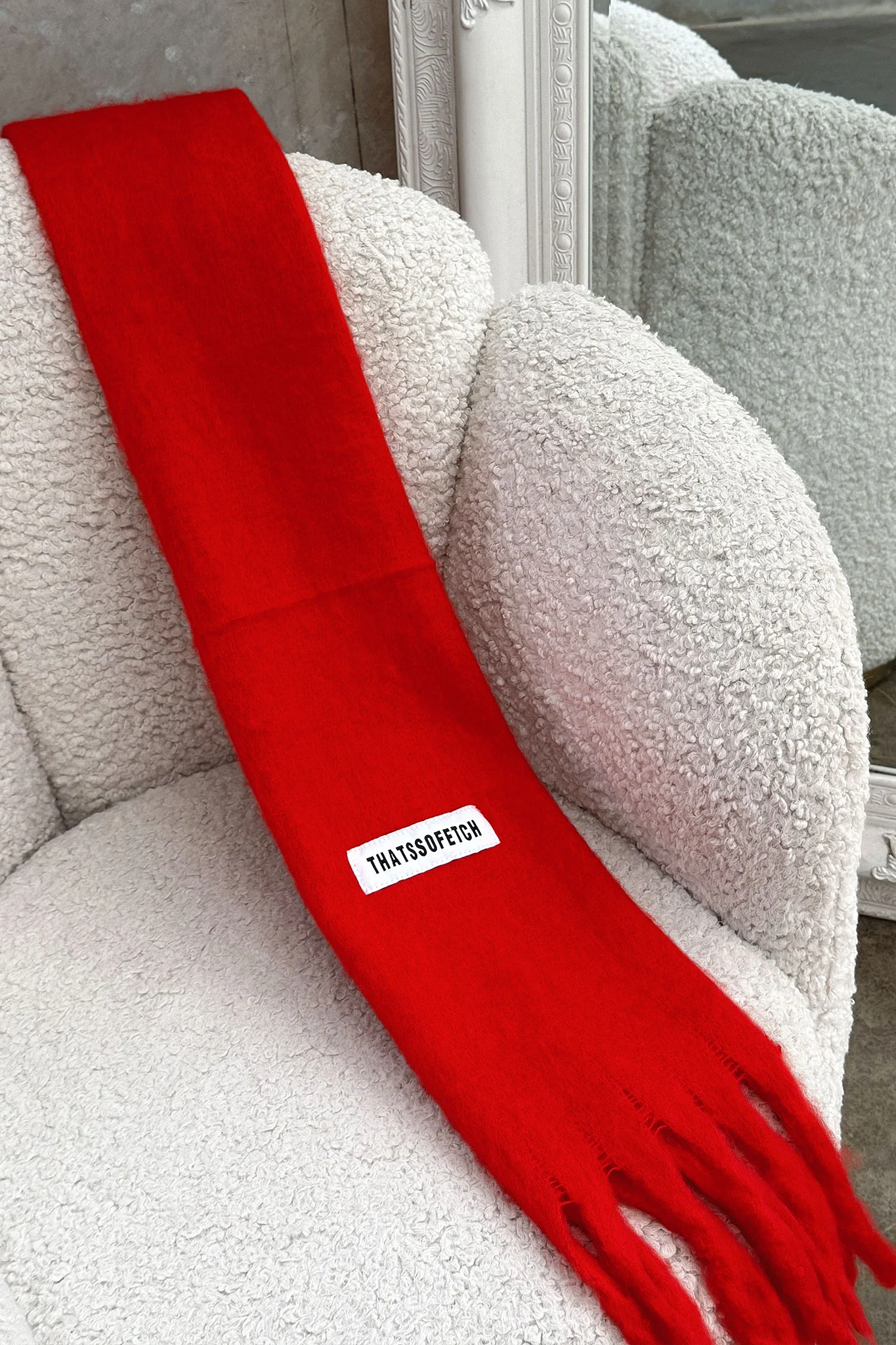 Cinzia Scarf - Red - XNAUWBI