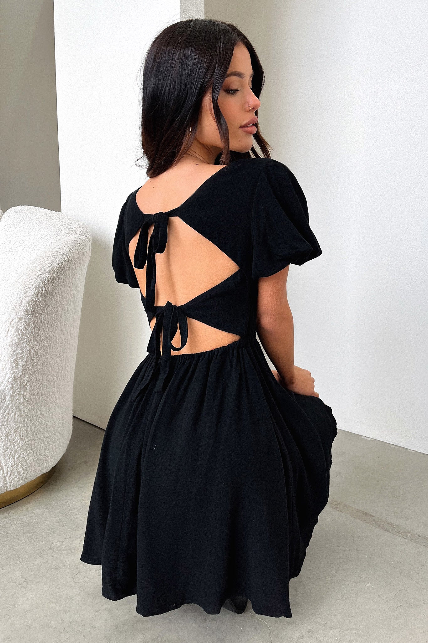 Whitney Dress - Black - XNAUWBI