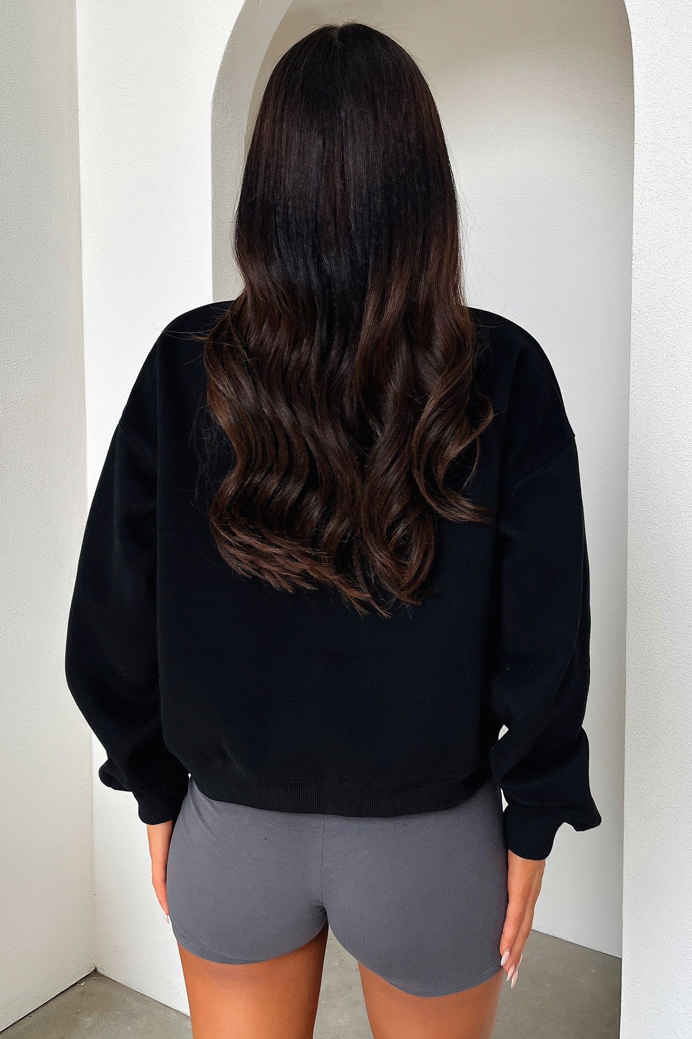 Beckham Half Zip Sweater - Black - XNAUWBI