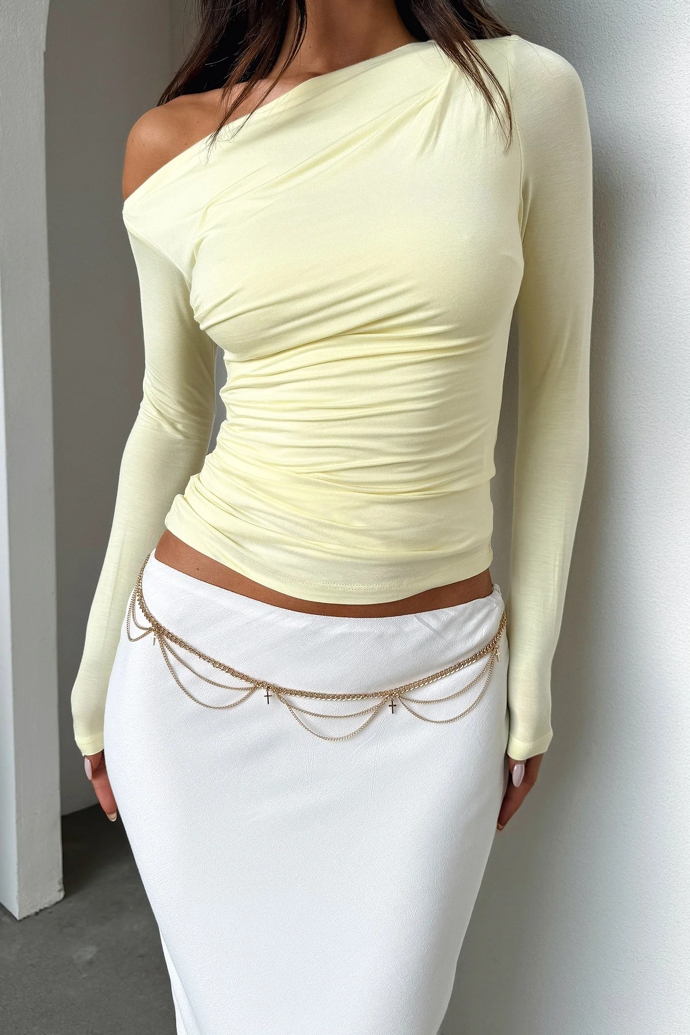 Vitani Long Sleeve Top - Yellow - XNAUWBI