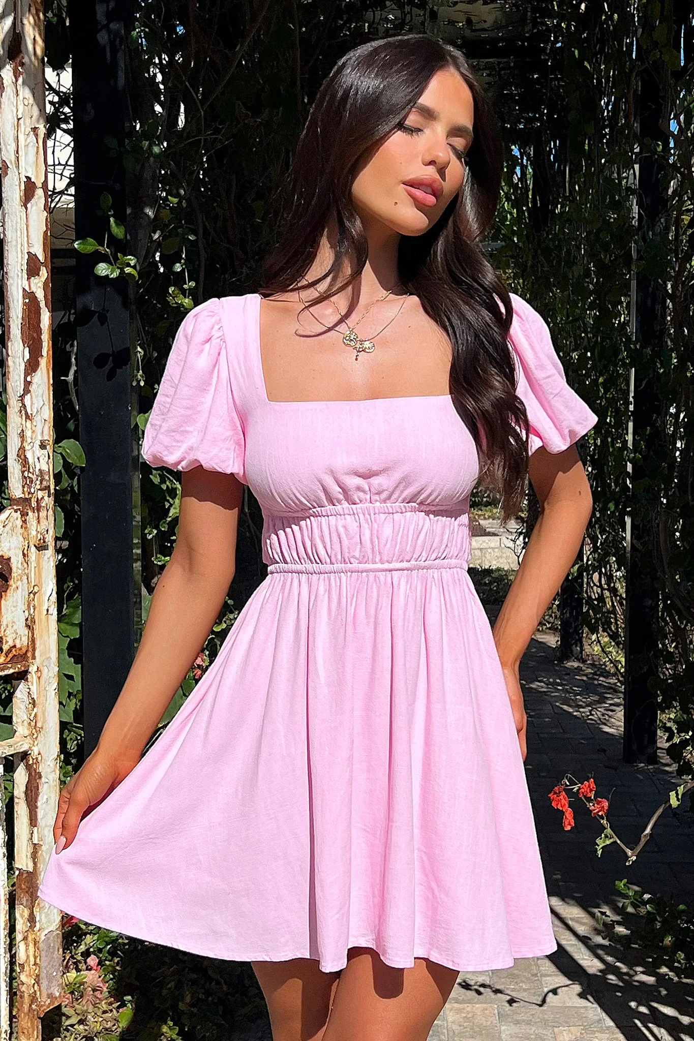 Whitney Dress - Pink - XNAUWBI