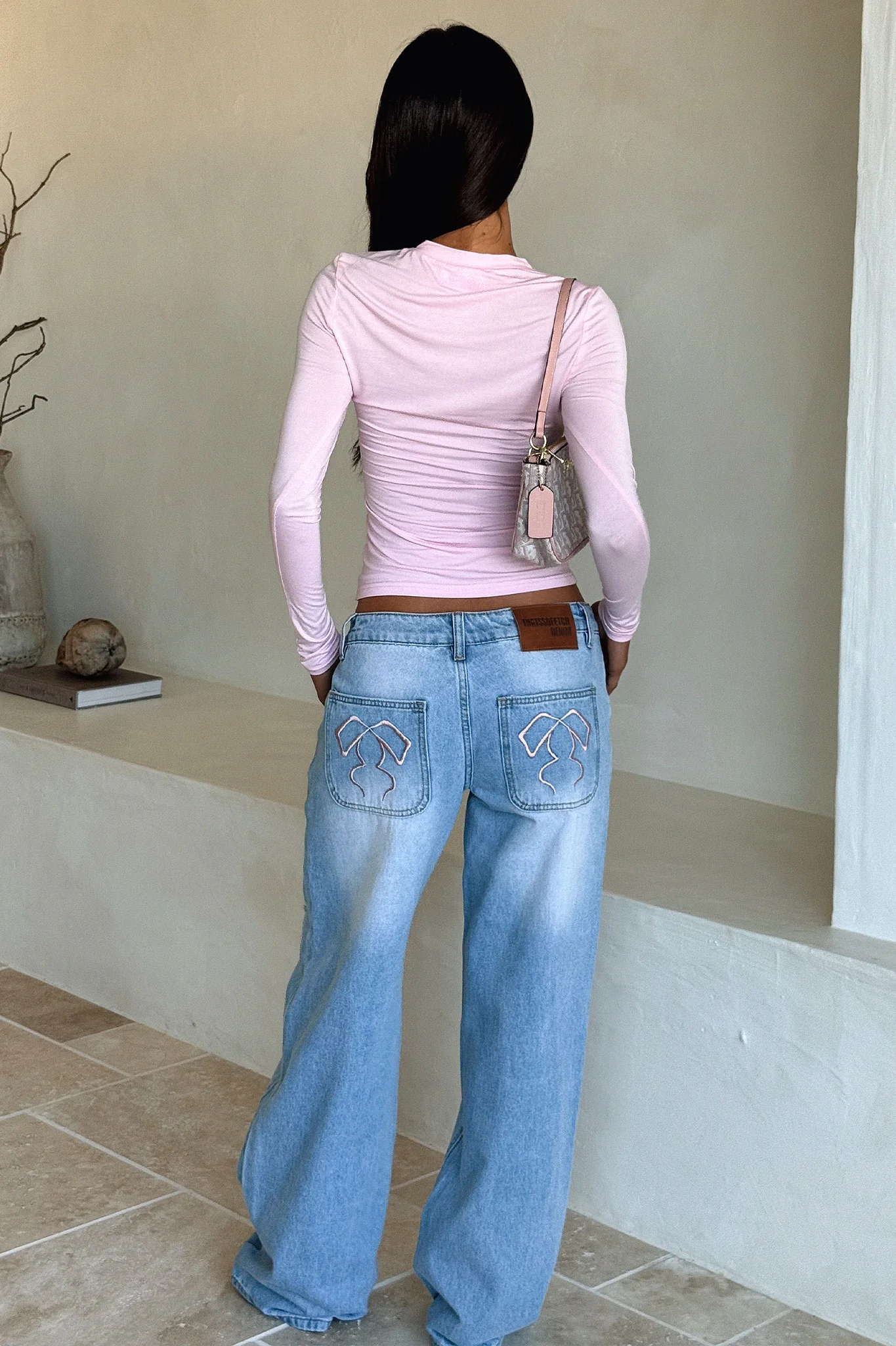 Avelyn Low Rise Jeans - Blue - XNAUWBI