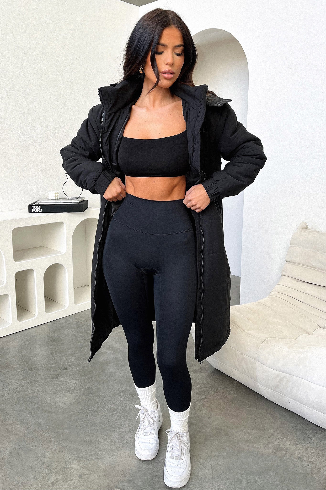 Keoni Puffer Jacket - Black - XNAUWBI