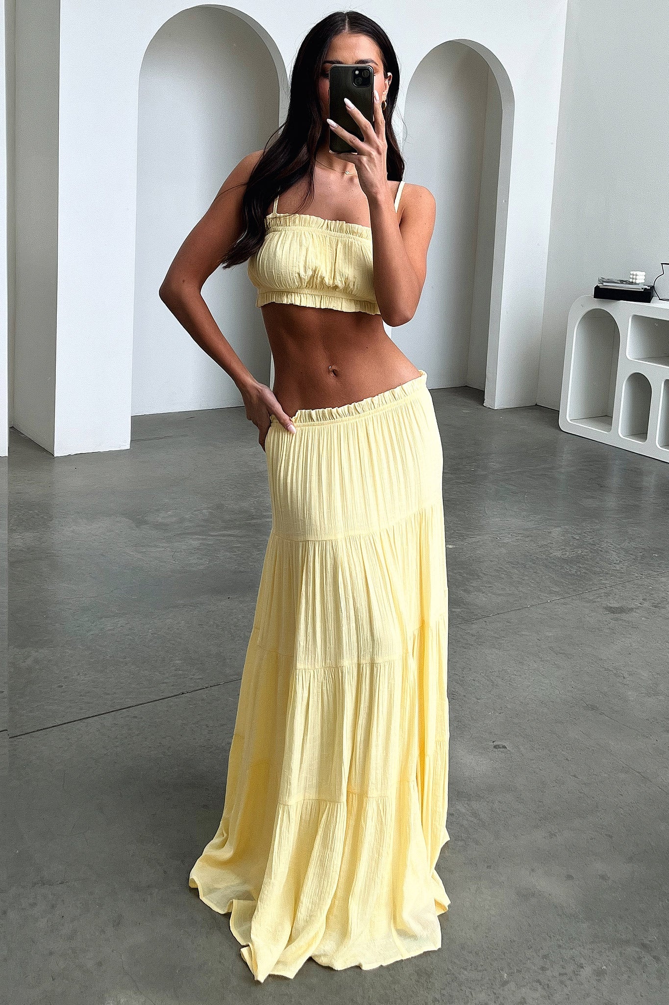 Selina Crop - Yellow - XNAUWBI