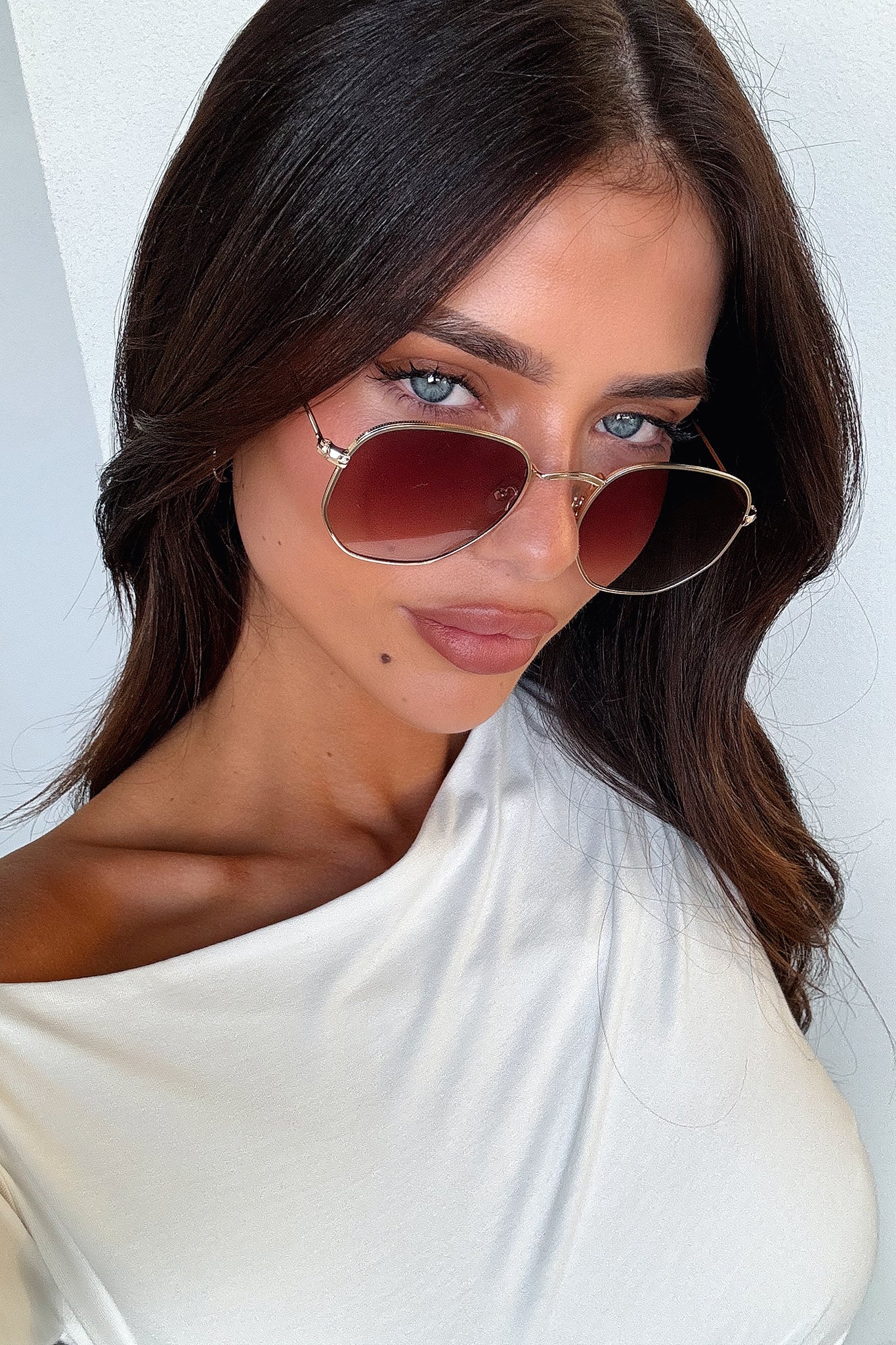 Cillian Sunglasses - Gold/Brown Gradient - XNAUWBI