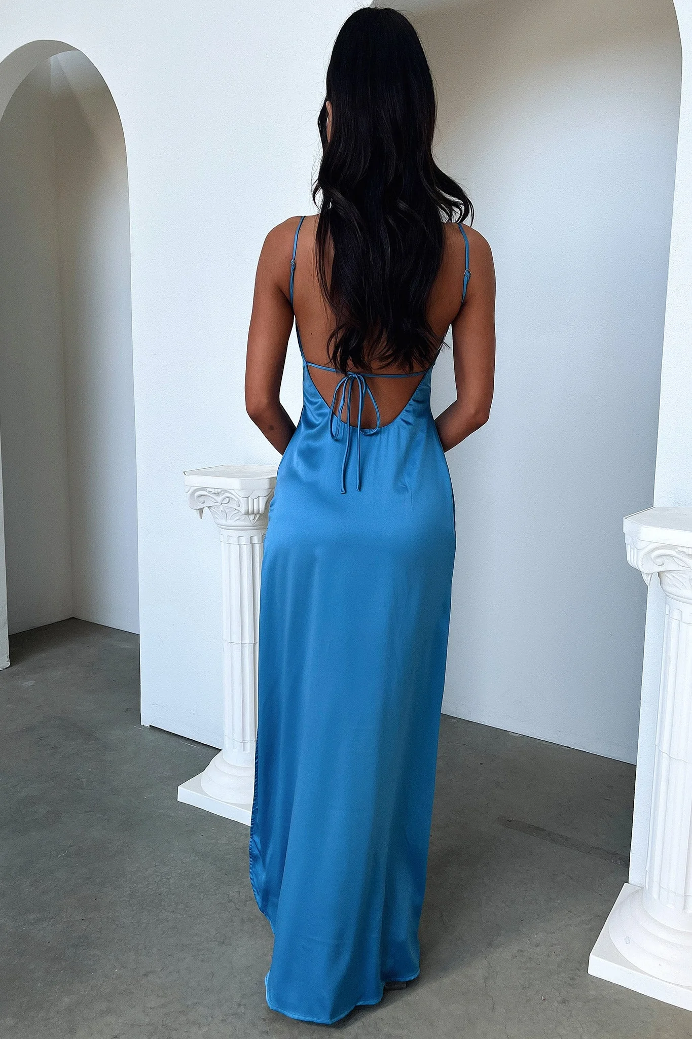 Sarcia Maxi Dress - Blue - XNAUWBI