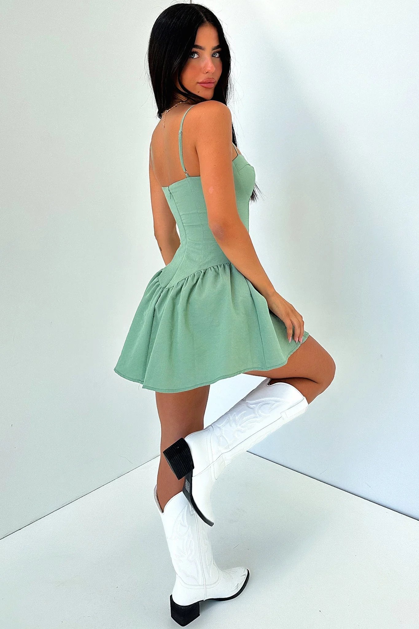 Lahana Dress - Khaki - XNAUWBI