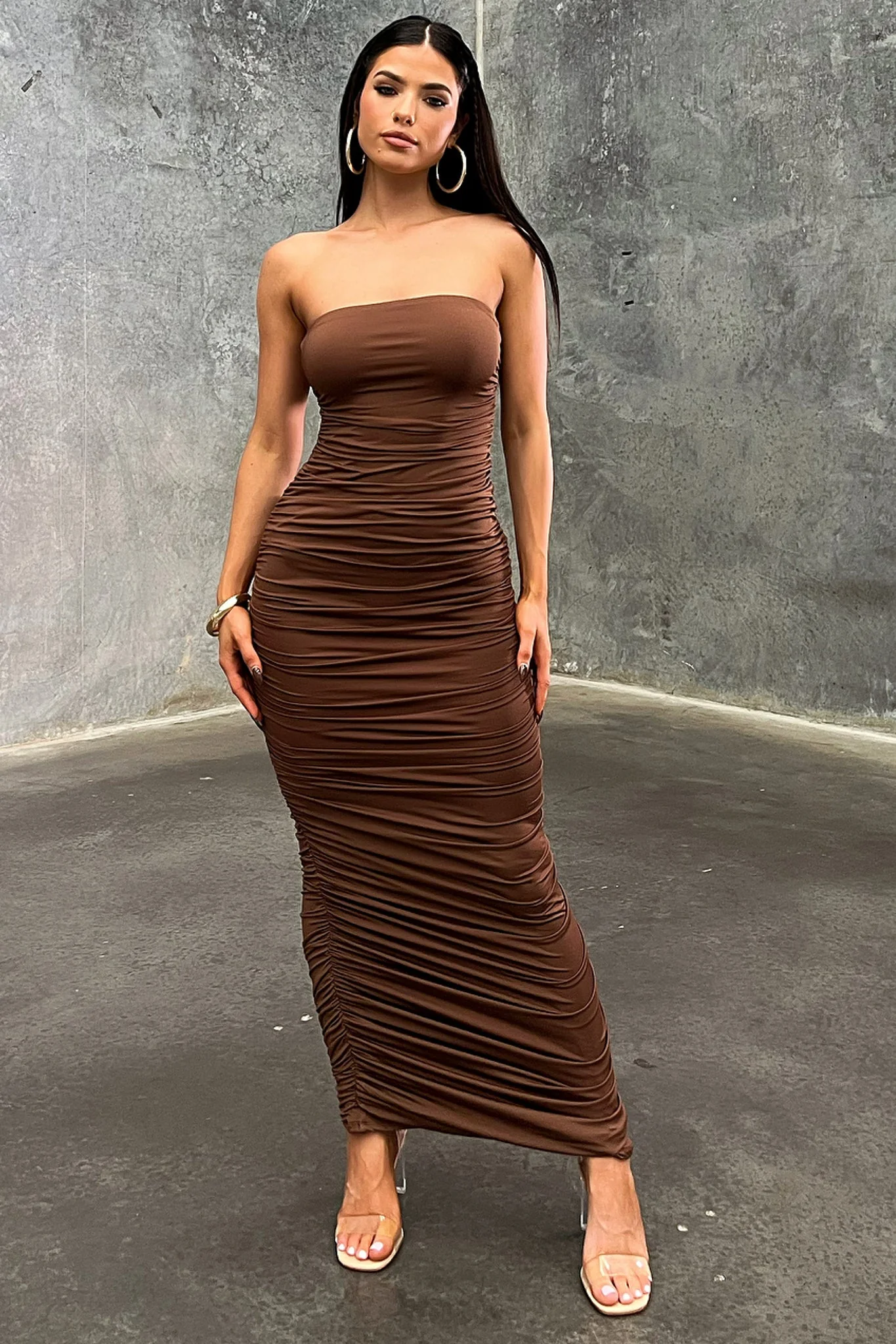 Tonic Maxi Dress - Brown - XNAUWBI