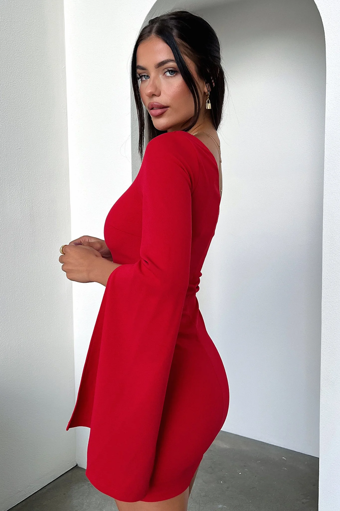 Cologne Dress - Red - XNAUWBI