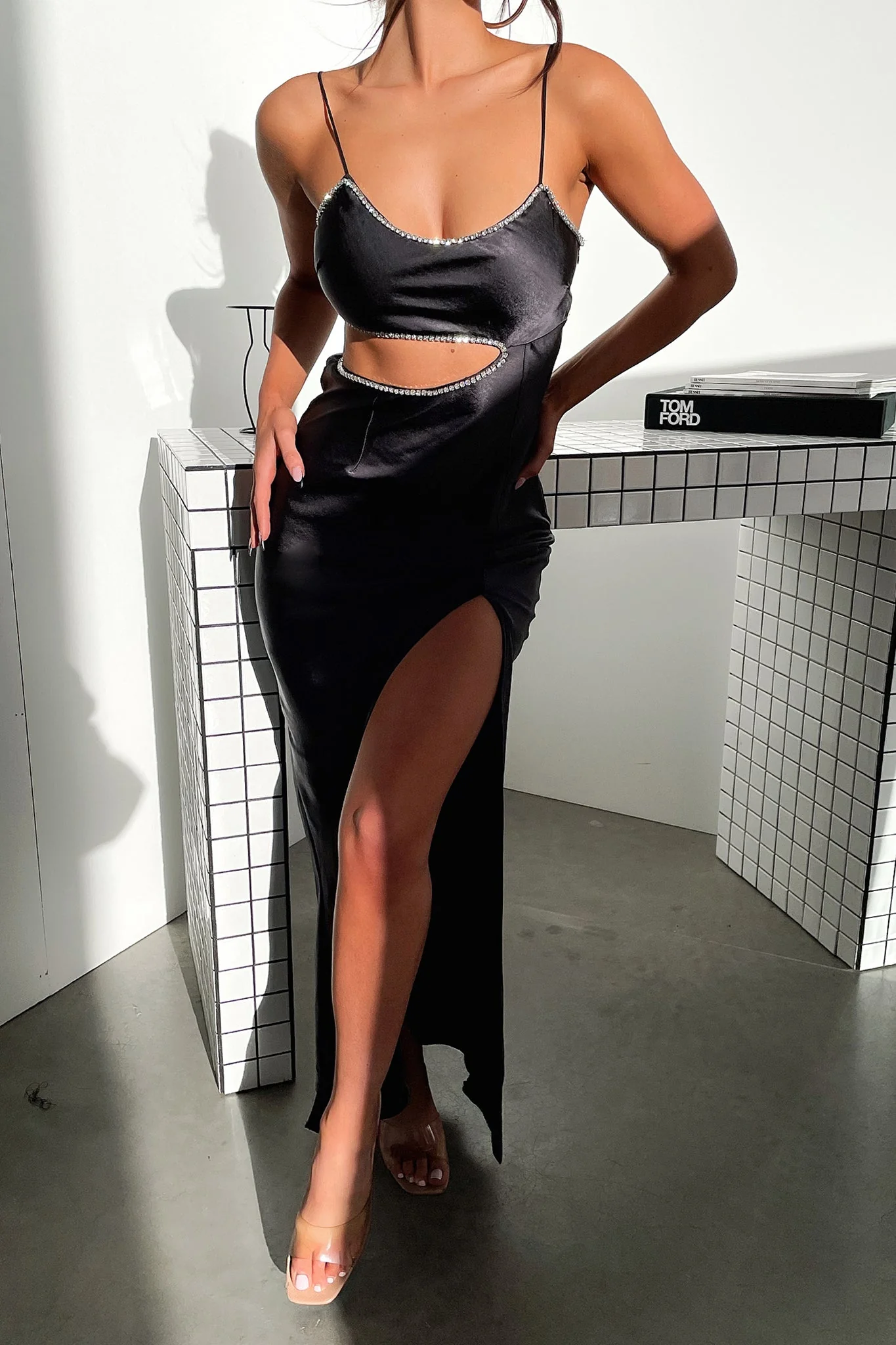 Kiara Maxi Dress - Black - XNAUWBI