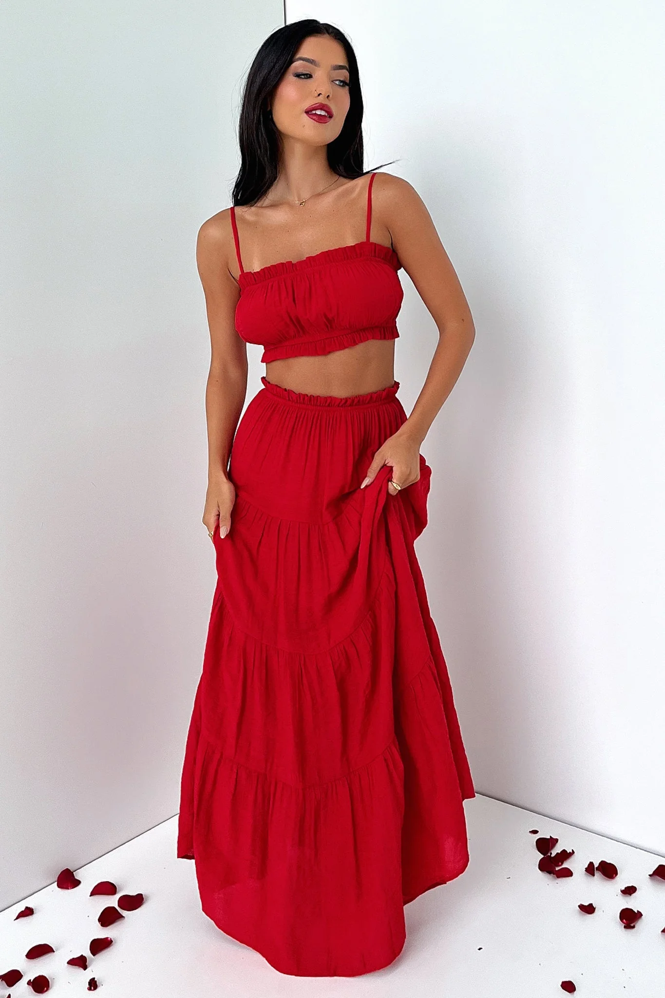Selina Crop - Red - XNAUWBI
