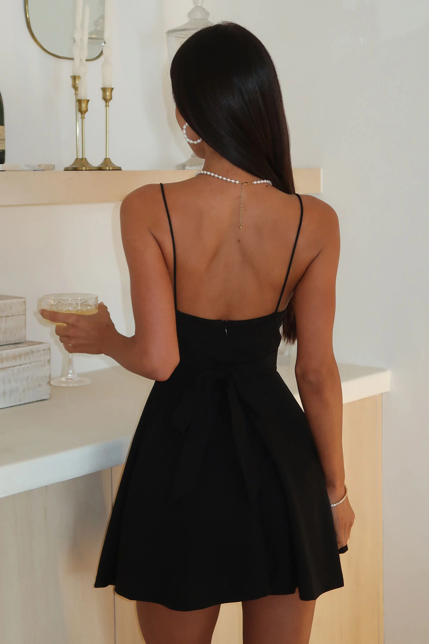 Marabella Mini Dress - Black - XNAUWBI