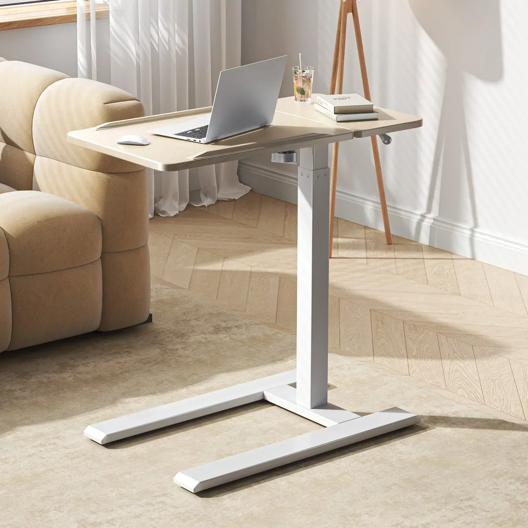 D01 Height Adjustable Side Table Overbed Table - XBQDD