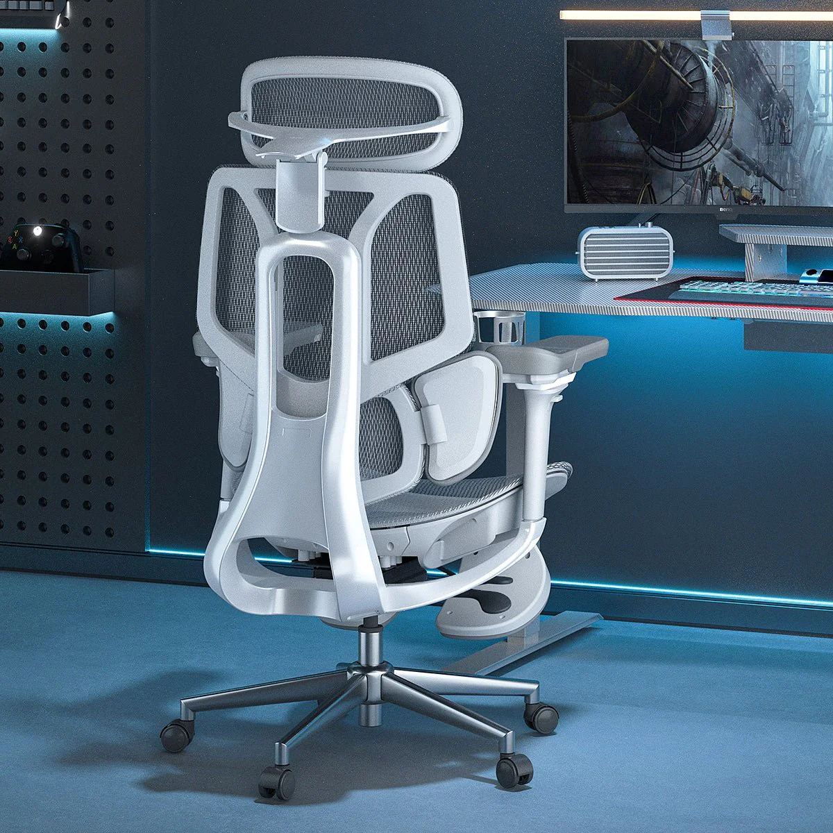 Pro Ergonomic Chair with Footrest - XBQDD