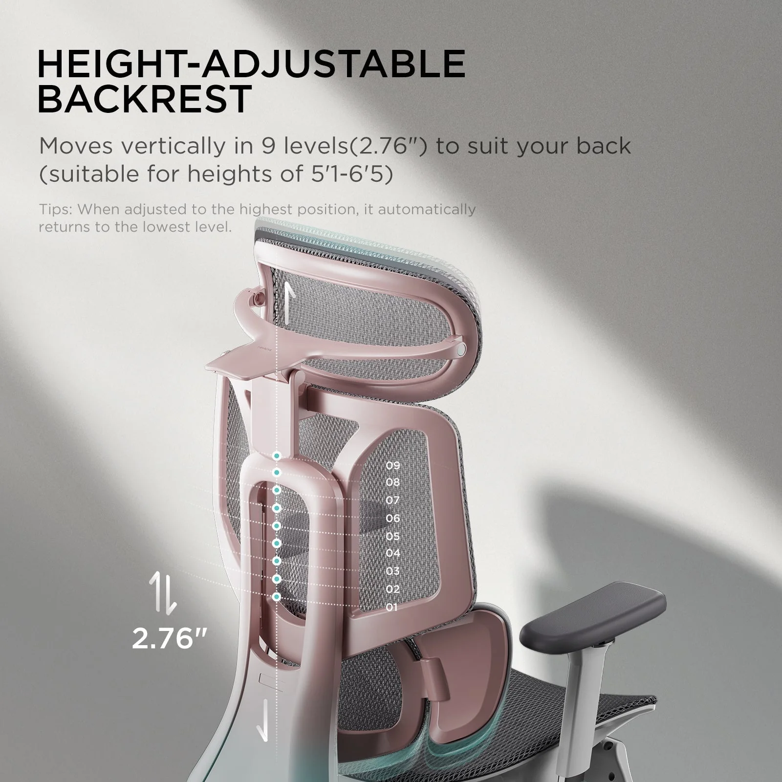 Pro Ergonomic Chair with Footrest - XBQDD