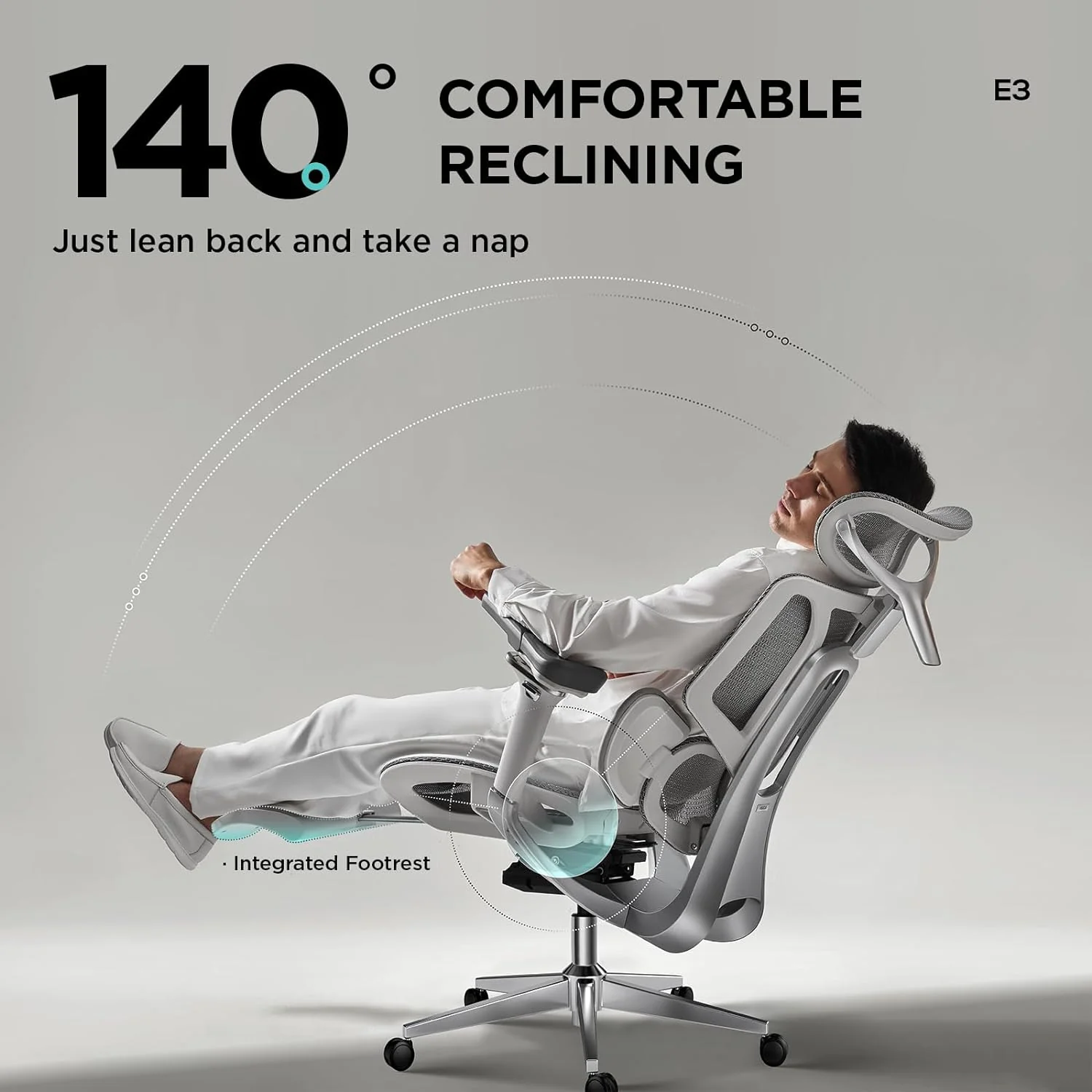 Pro Ergonomic Chair with Footrest - XBQDD