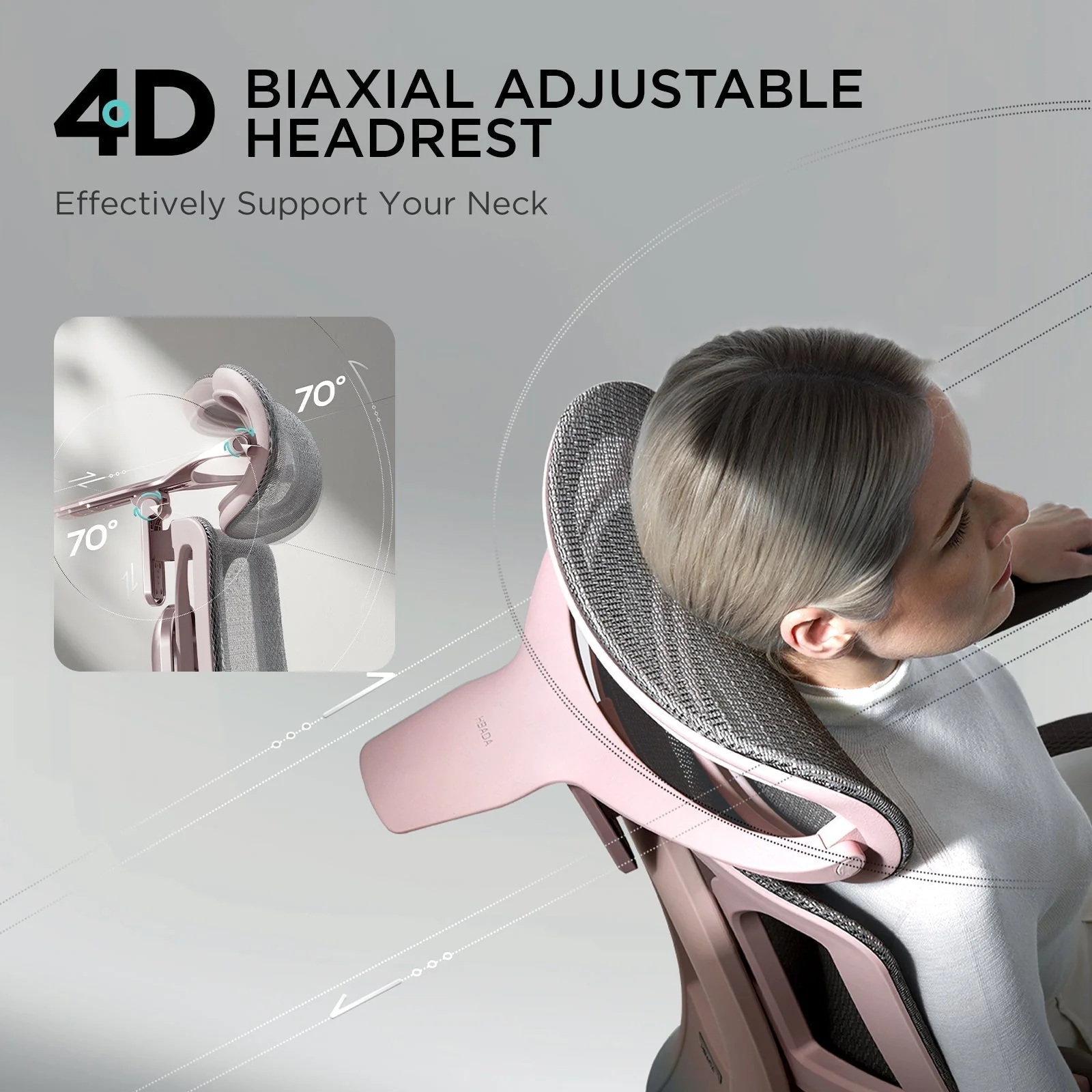 Pro Ergonomic Chair with Footrest - XBQDD