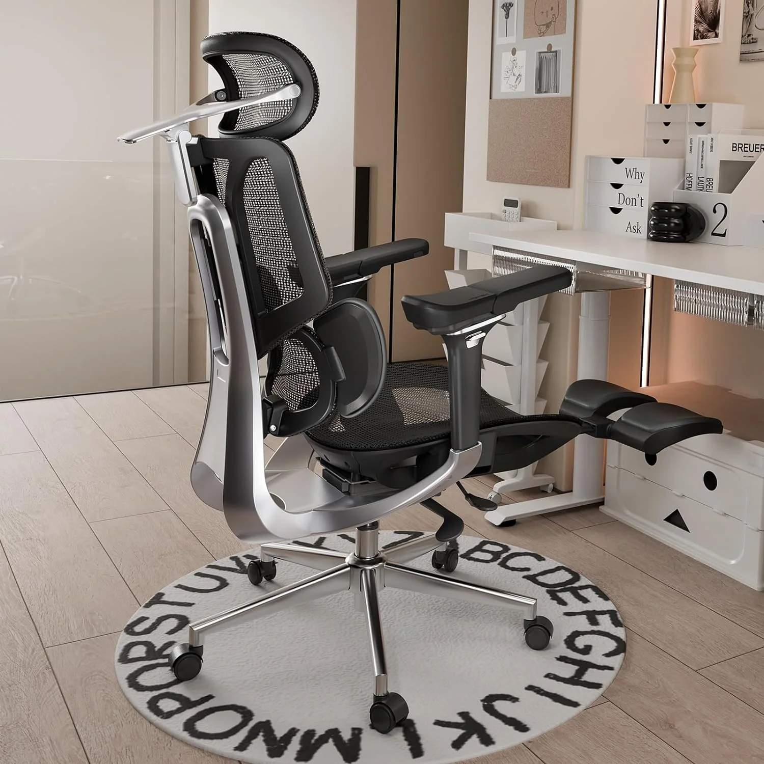 Pro Ergonomic Chair with Footrest - XBQDD