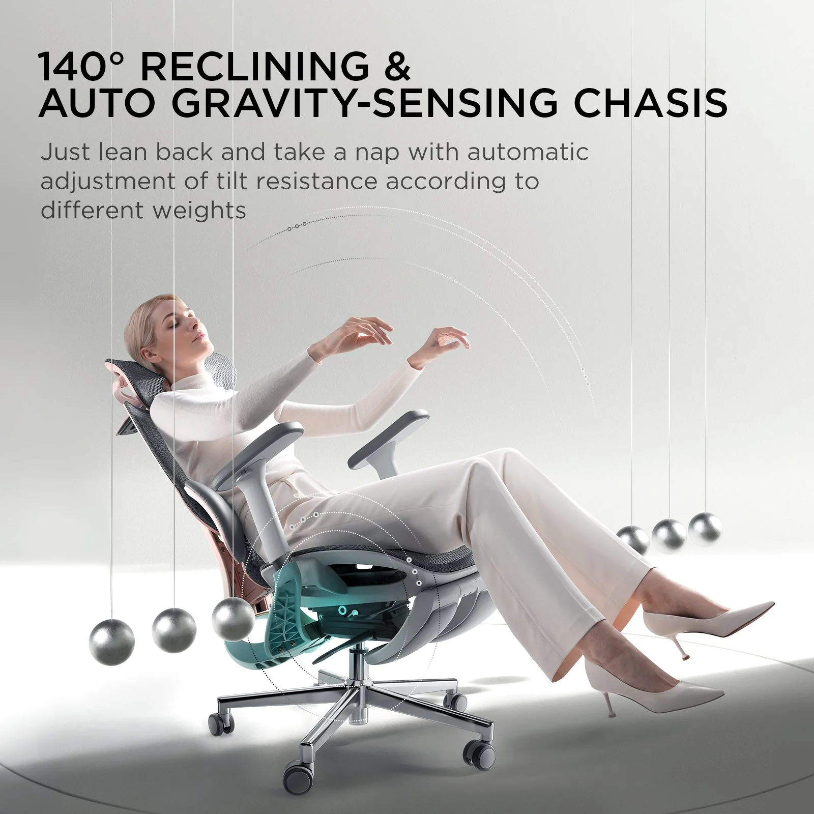 Pro Ergonomic Chair with Footrest - XBQDD