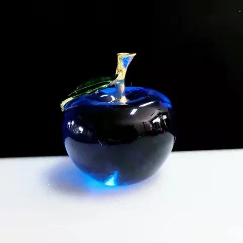 Transparent Crystal Apple Decor - XBQDD