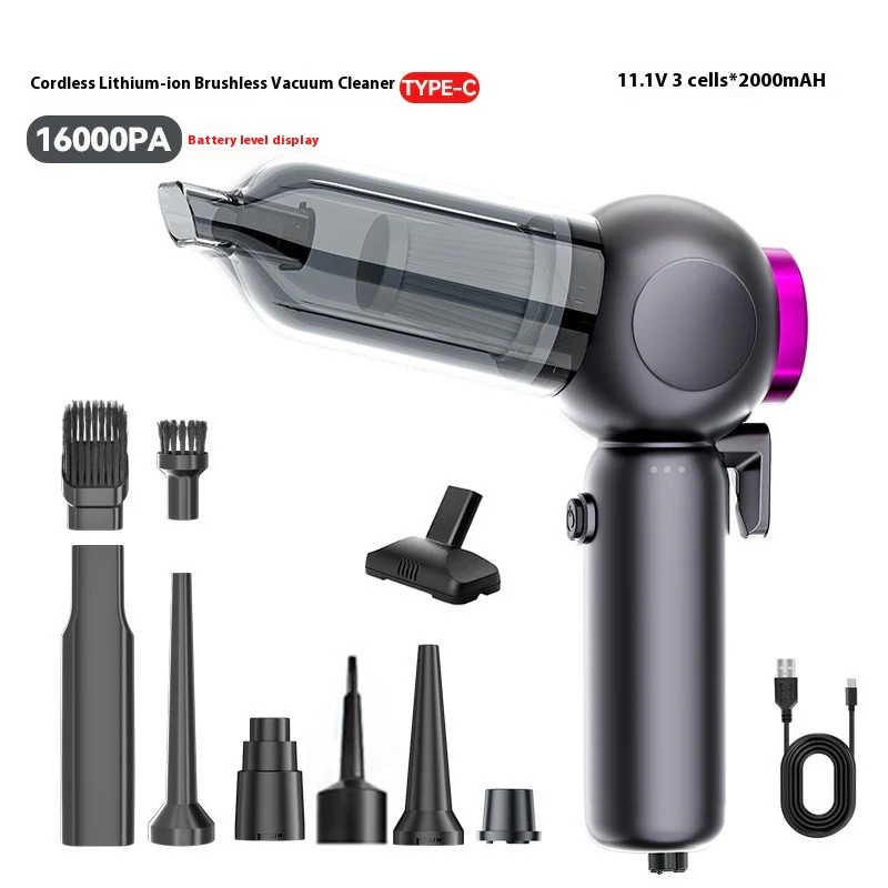 Car Cleaner Large Suction Handheld High-power Household - XBQDD