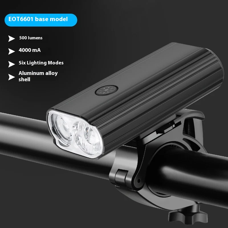 L2 2 Bicycle Light TYPE-C Rechargeable Aluminum Alloy Bright Headlight Can Be Installed For Hoisting Night Riding - XBQDD