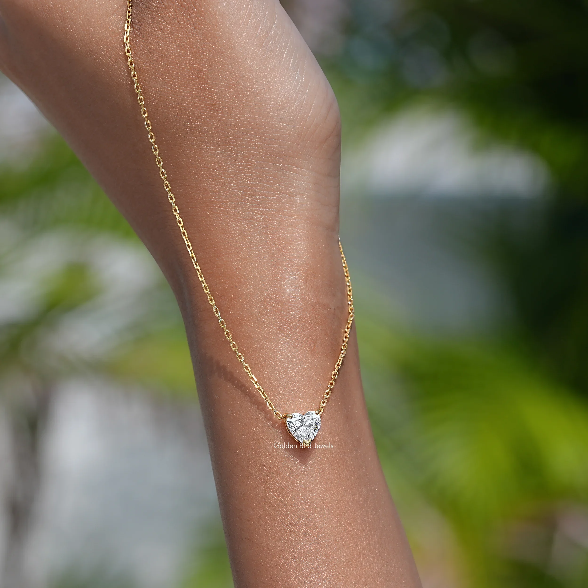 Heart Shaped Lab Grown Diamond Pendant - XBQDD