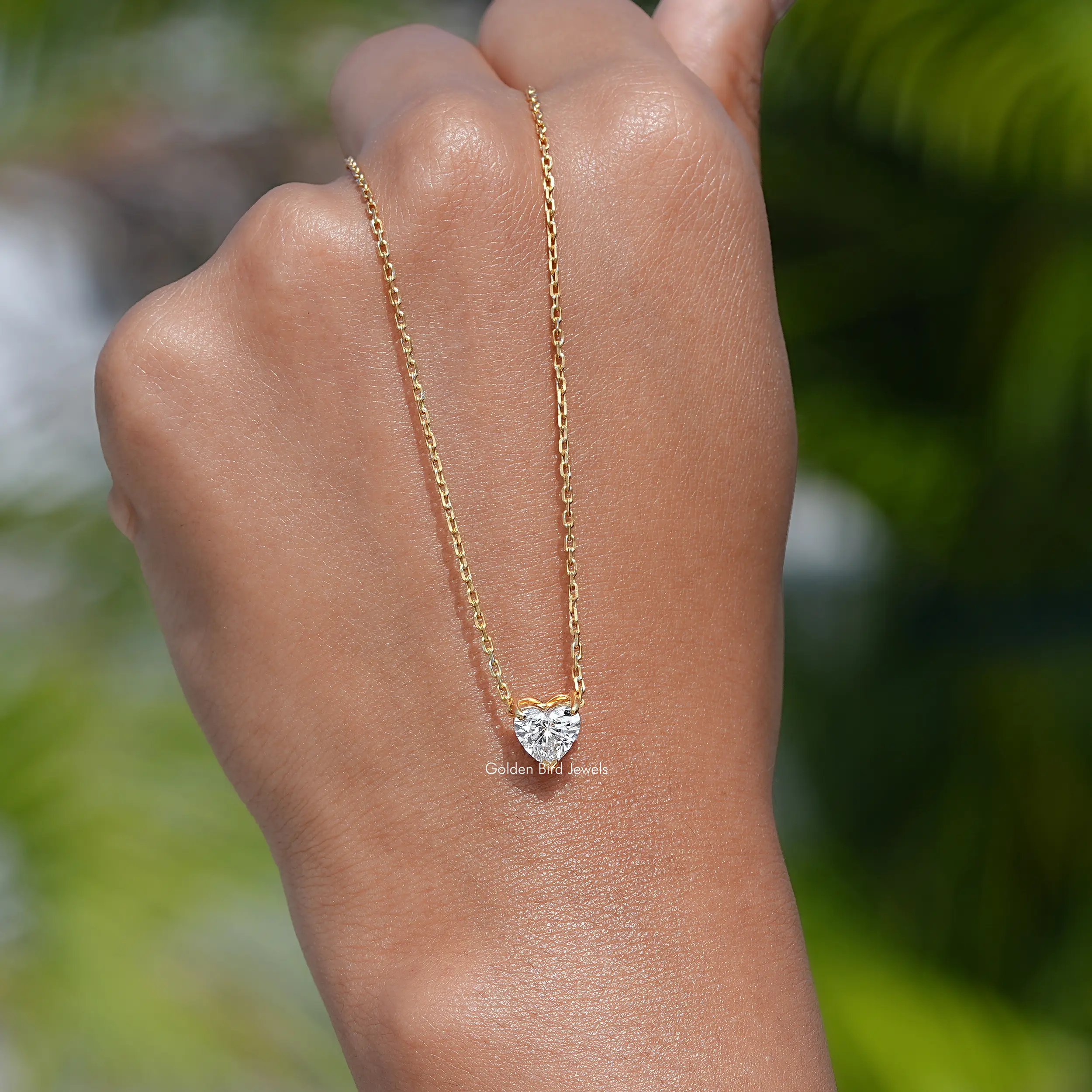 Heart Shaped Lab Grown Diamond Pendant - XBQDD