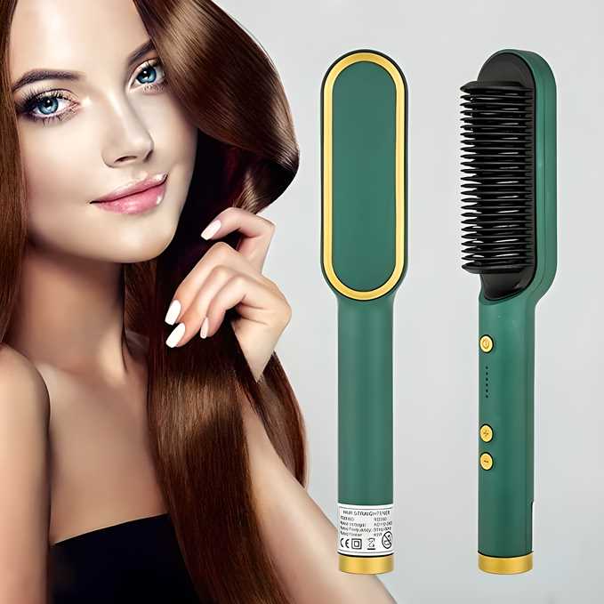 Professional Electric Hair Straightener Comb Brush - XBQDD