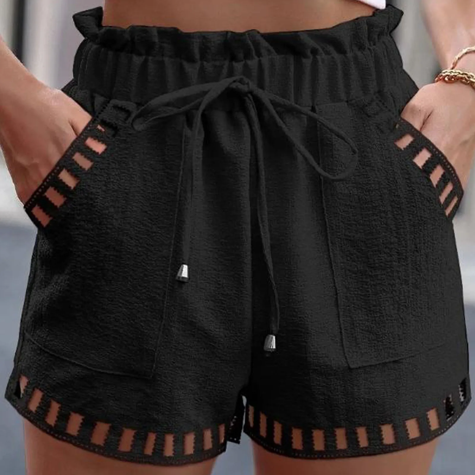 High Waist Beach Shorts - XBQDD